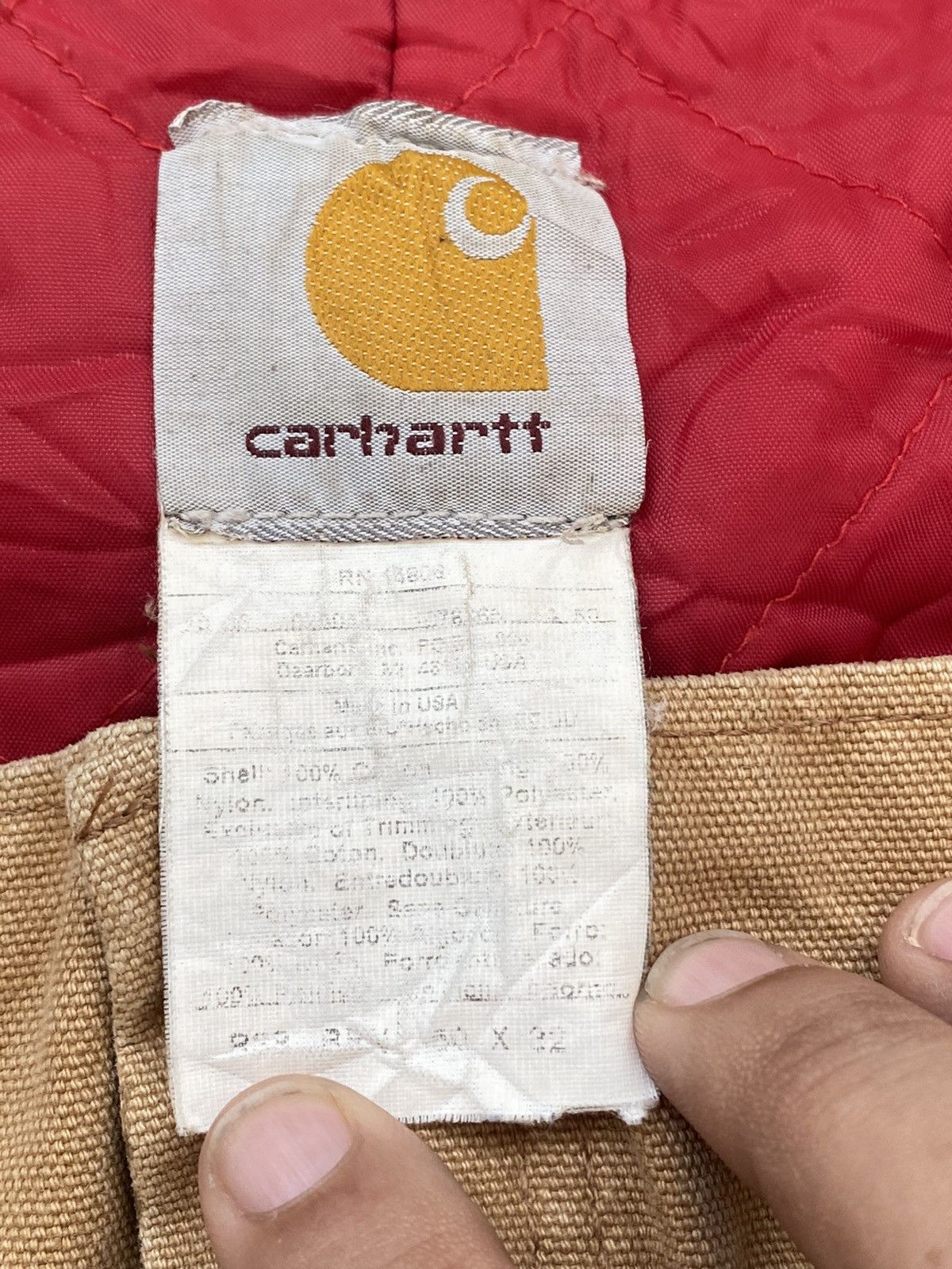 Carhartt × Vintage VINTAGE 1996 CARHARTT LINNED BIBOVERALL Size US 44 / EU 60 - 5 Thumbnail