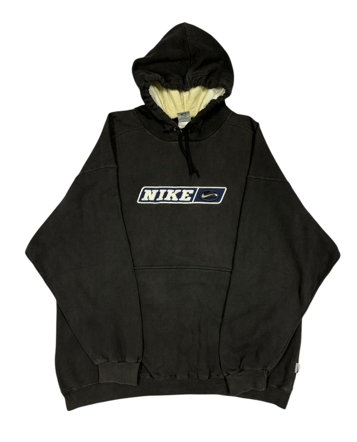 Nike × Vintage Vtg🔥90s Nike Center Swoosh Silicon Logo Sunfaded Sweatshirt Size US XL / EU 56 / 4 - 5 Thumbnail