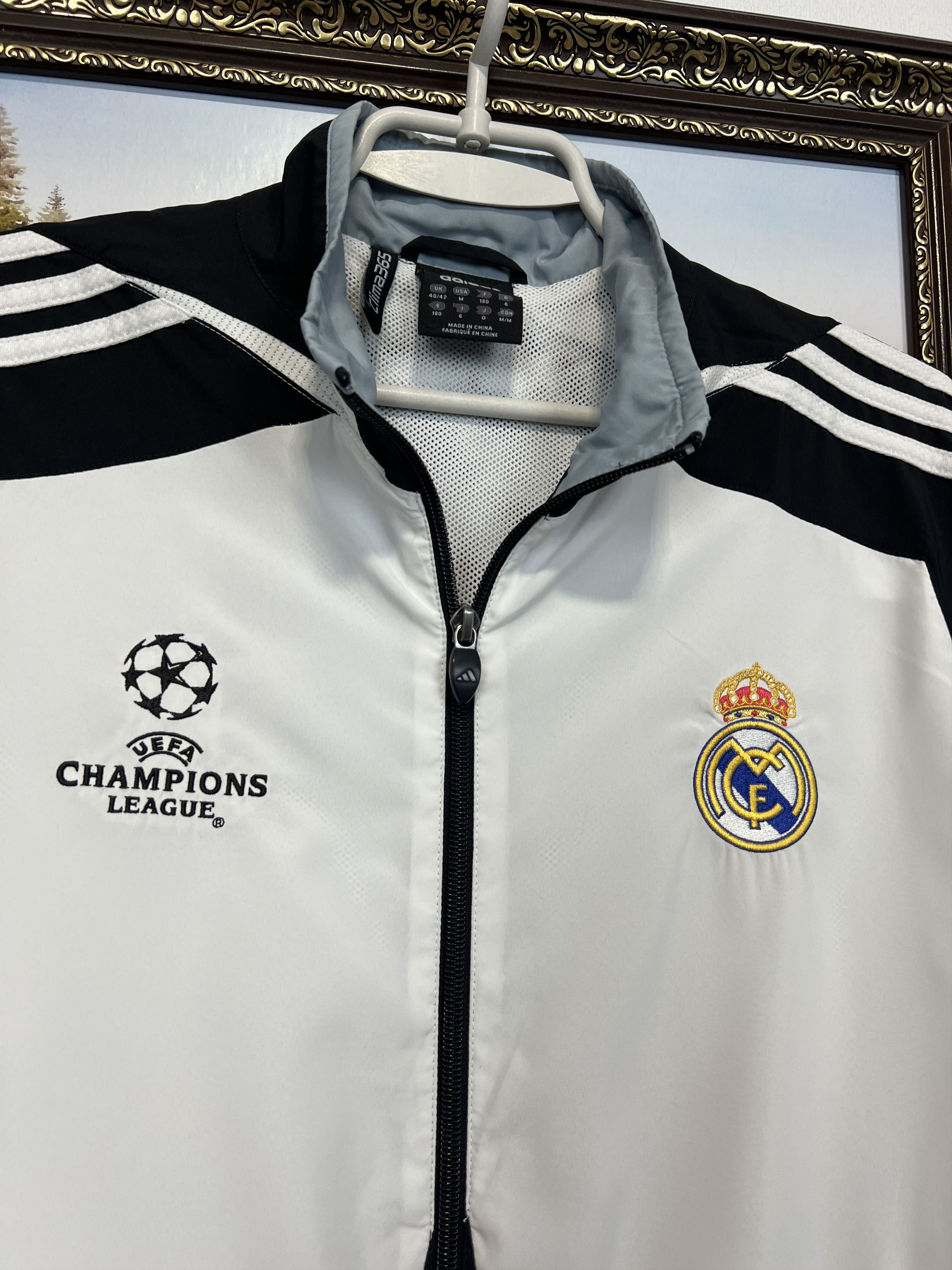Adidas Vintage Real Madrid Football Train Jacket Soccer Track Top Size US M / EU 48-50 / 2 - 3 Thumbnail