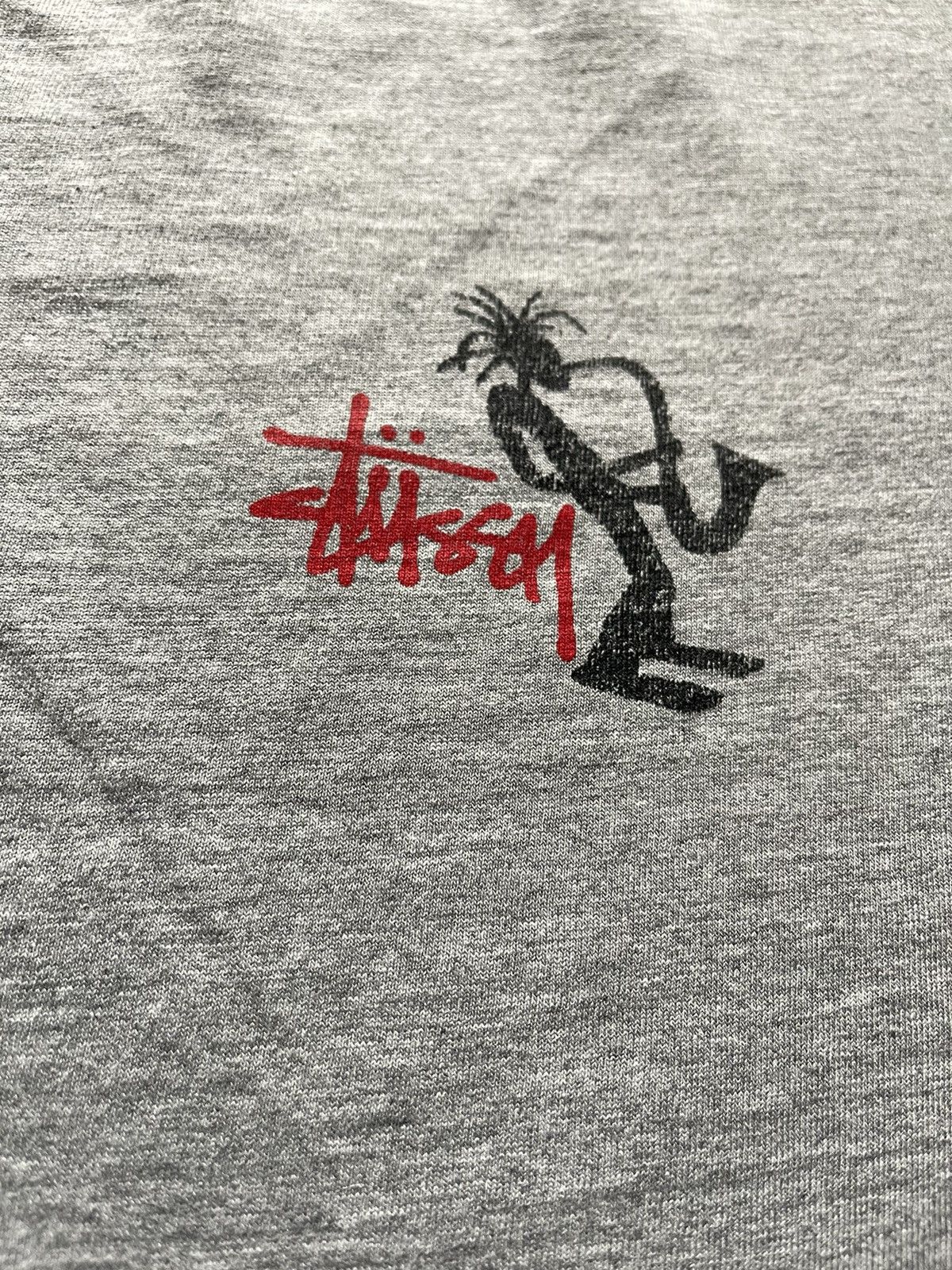 Stussy × Vintage 90s Stussy Jazz Vintage Tee shirt Made in USA skaters Size US XL / EU 56 / 4 - 3 Thumbnail