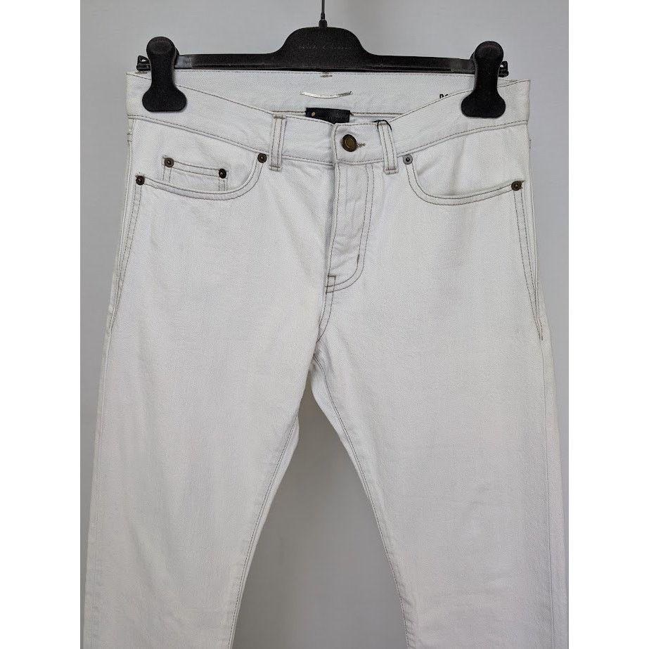 Saint Laurent Paris o1rshd1 Slim Fit Jeans in White Size US 28 / EU 44 - 3 Thumbnail