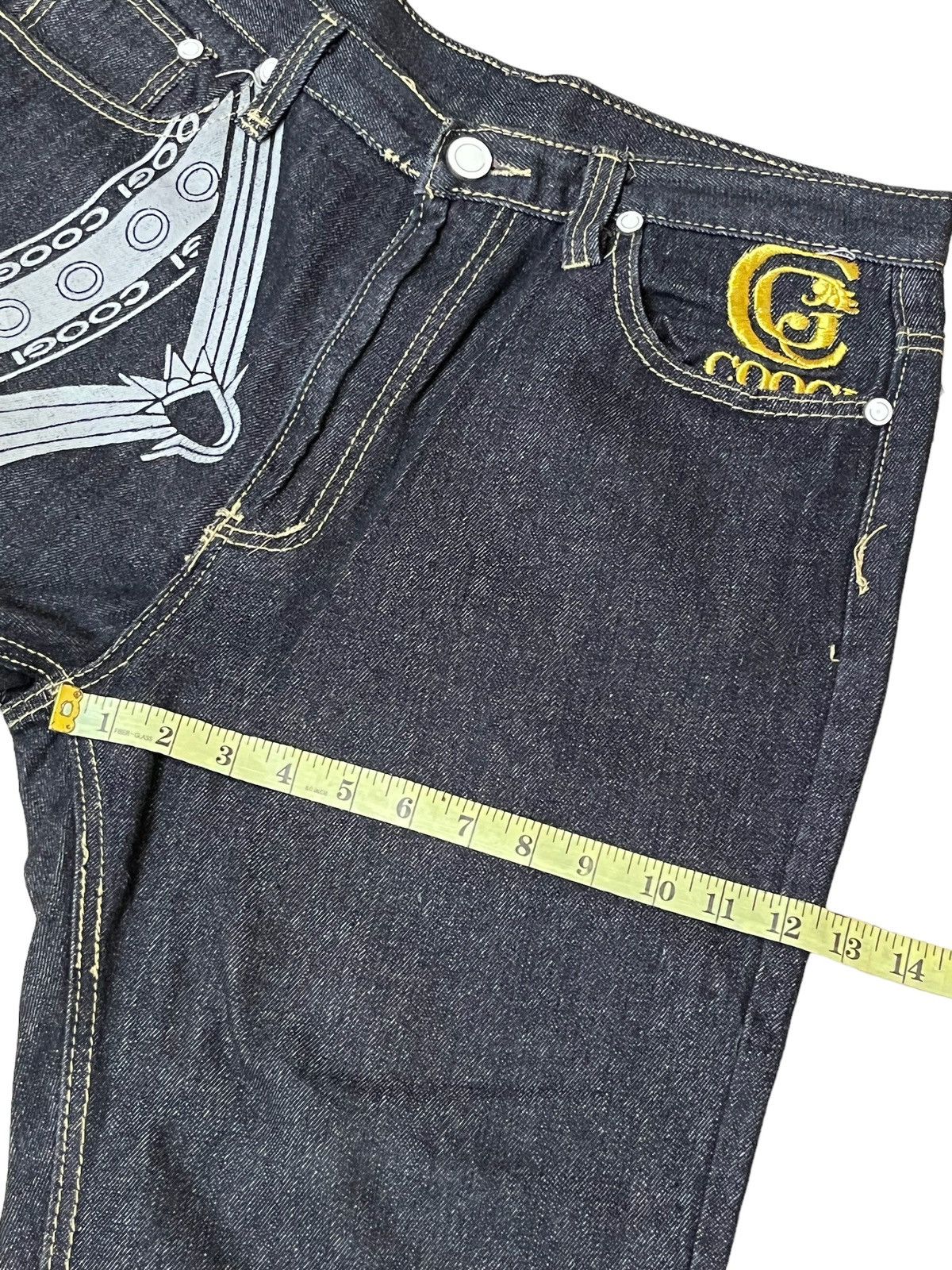 Coogi SICK🔥COOGI AUSTRALIA PRINTED/EMBROIDERY BAGGY JEANS Size US 34 / EU 50 - 13 Thumbnail