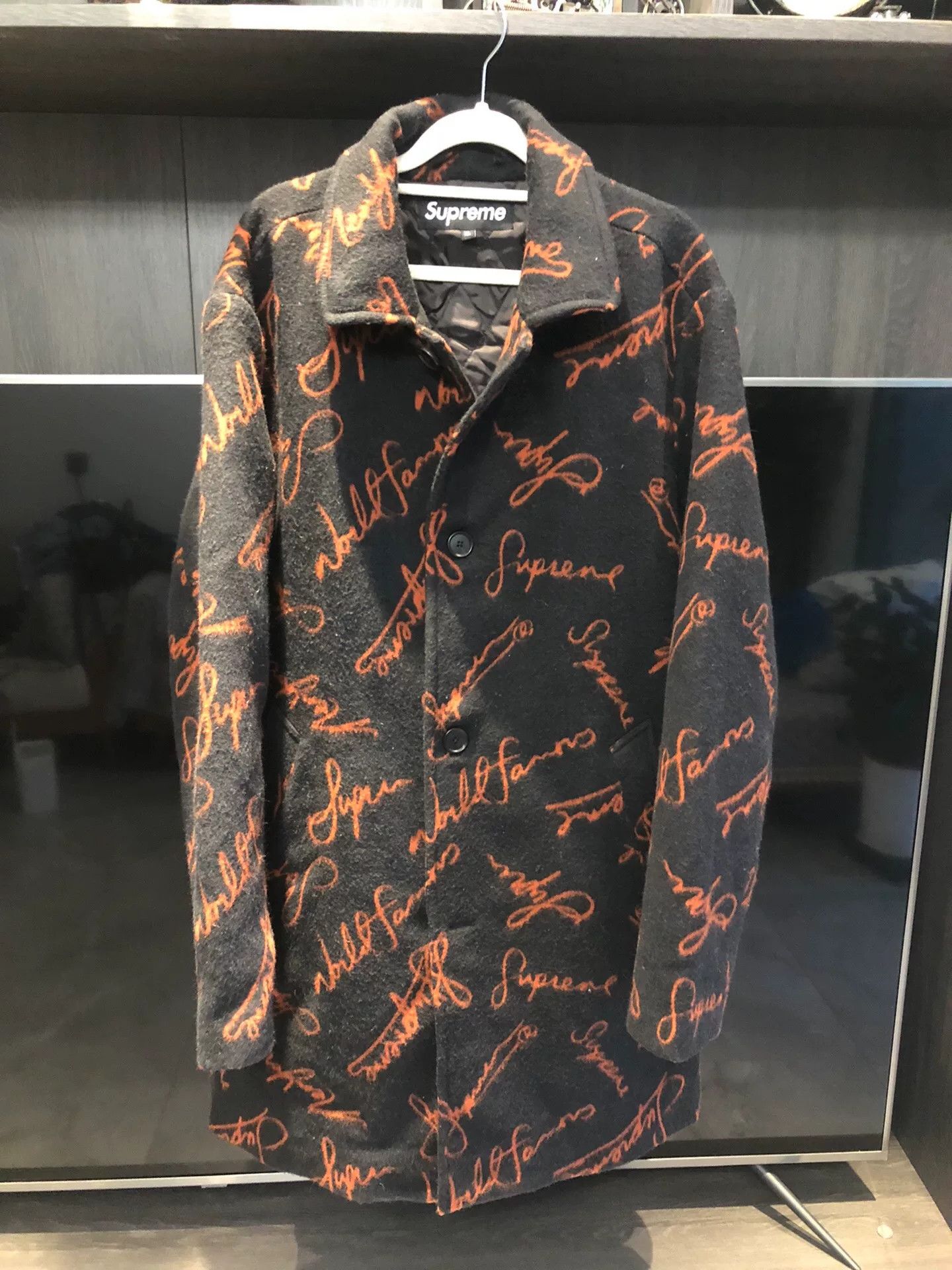 Supreme Supreme Wool Embroidered Coat Size US XL / EU 56 / 4 - 1 Thumbnail