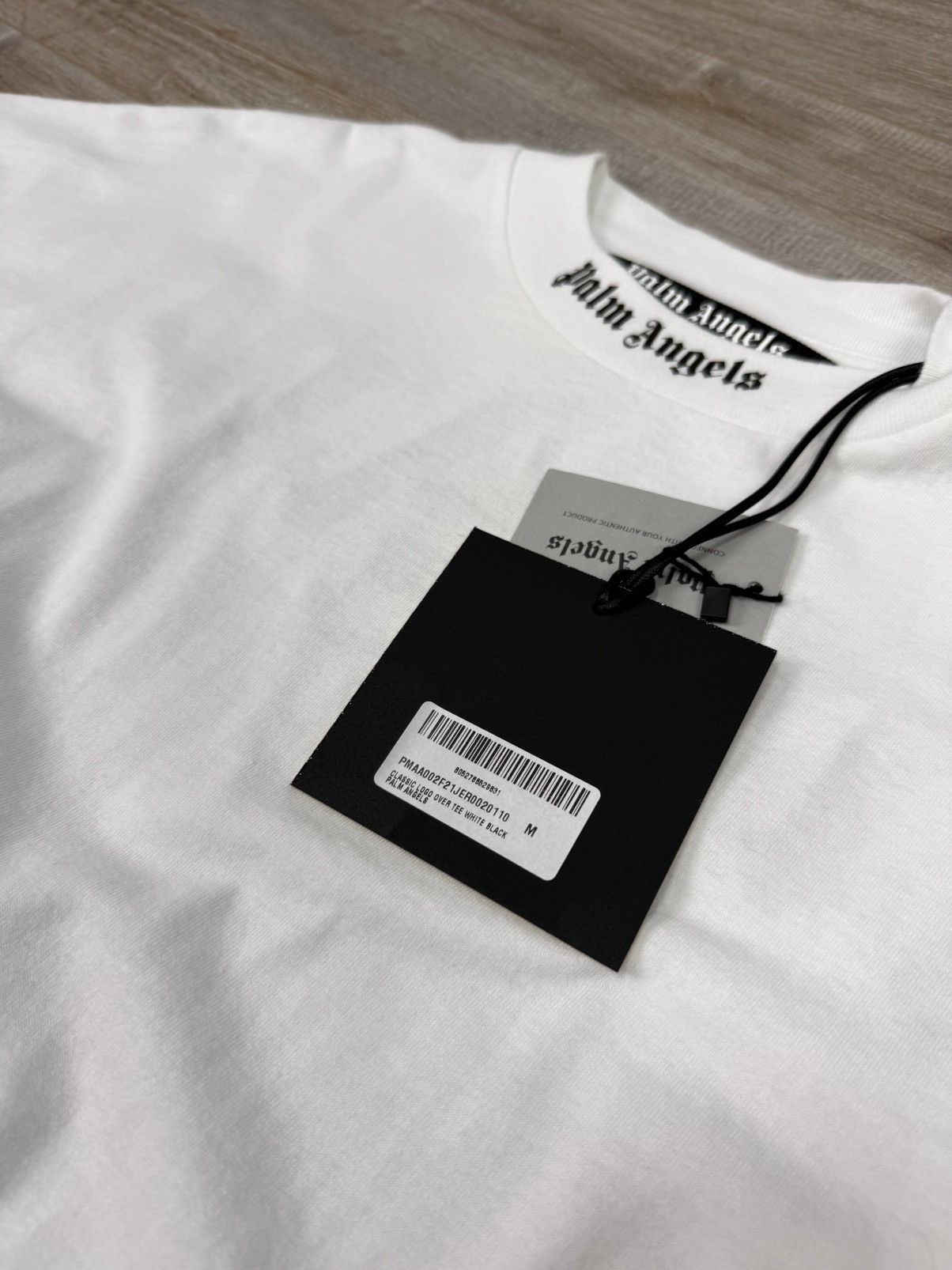Palm Angels White Palm Angels Logo Tee Big Size US M / EU 48-50 / 2 - 9 Thumbnail