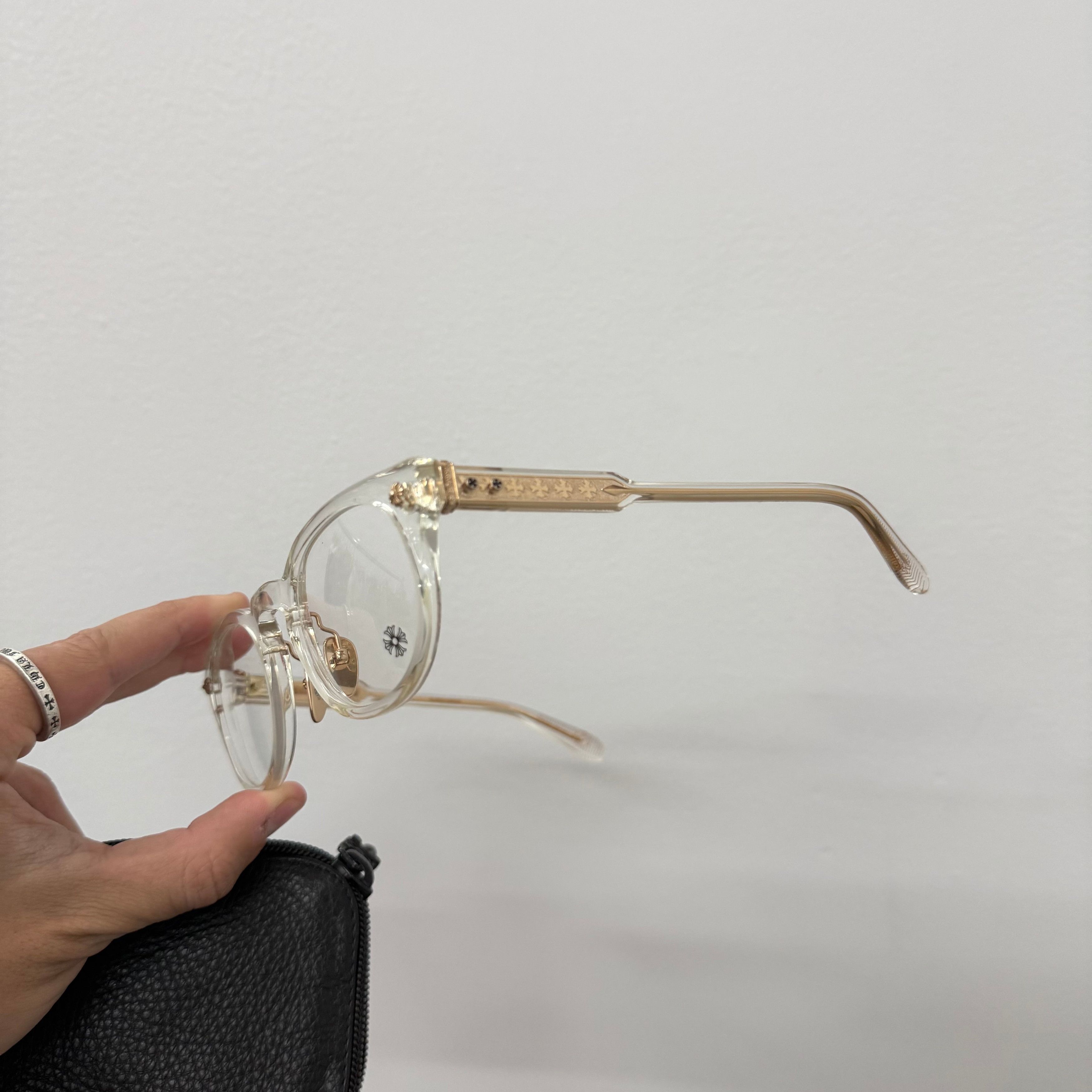 Chrome Hearts Chrome Hearts Dingalingalong Crystal Gold Glasses Size ONE SIZE - 4 Thumbnail