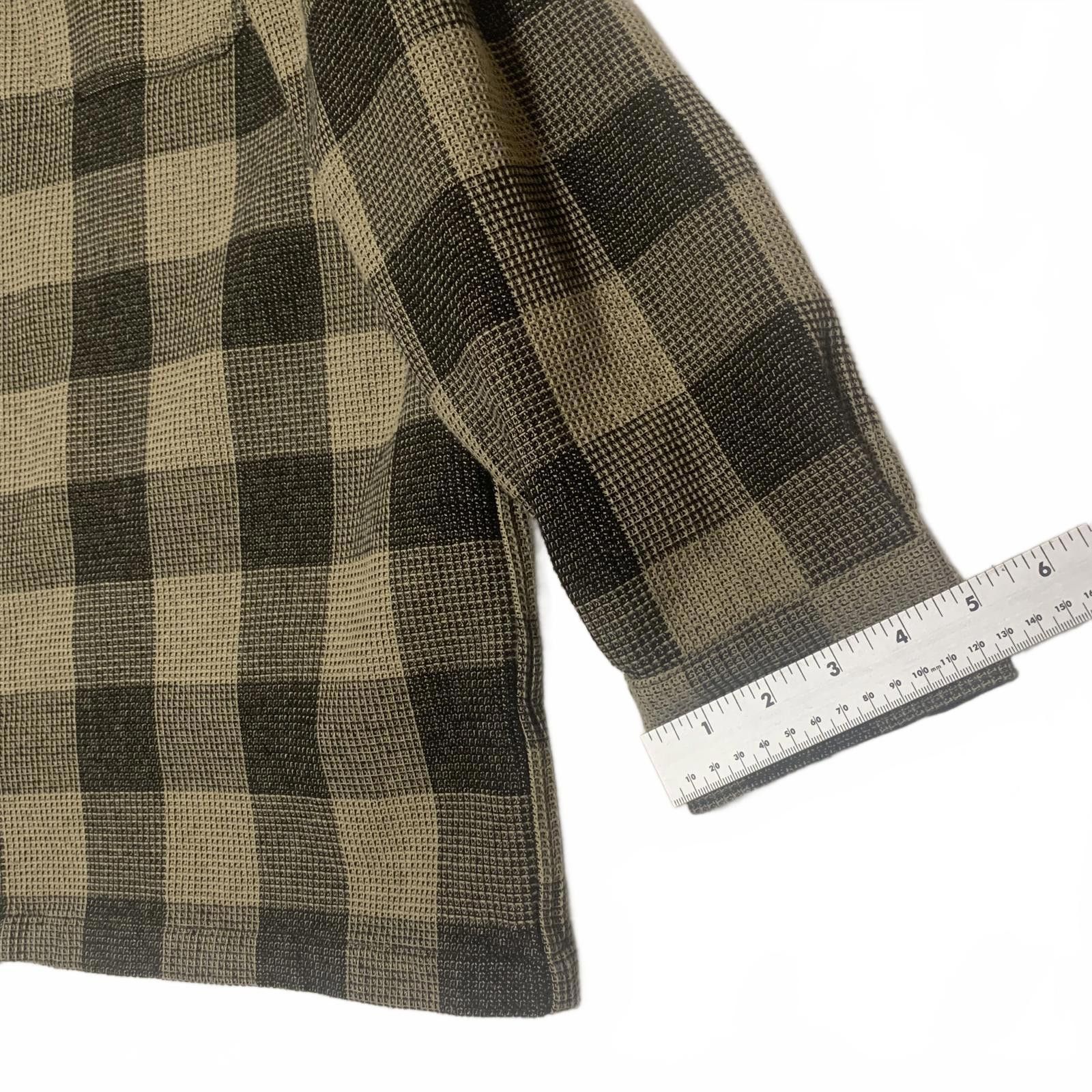 Gap GAP Men's XL Tall Olive Black Buffalo Plaid Shirt Size US XL / EU 56 / 4 - 5 Thumbnail