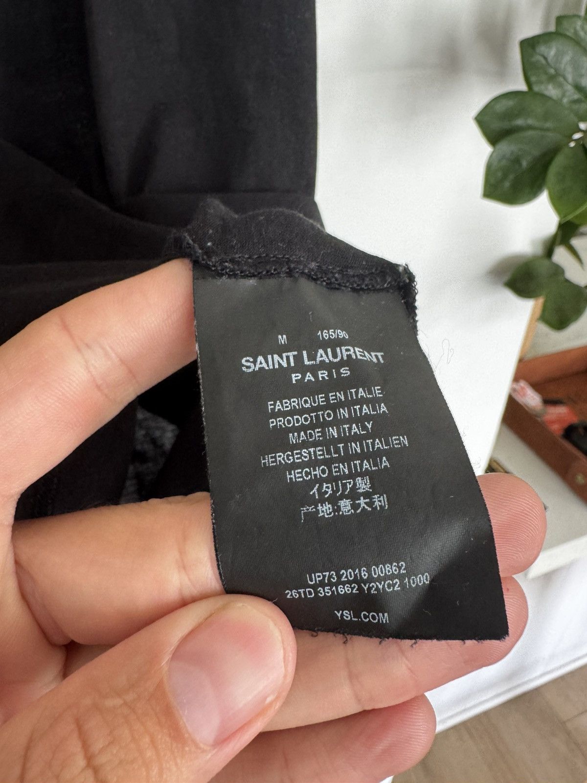 Saint Laurent Paris Hedi bloodluster T Size US M / EU 48-50 / 2 - 3 Thumbnail