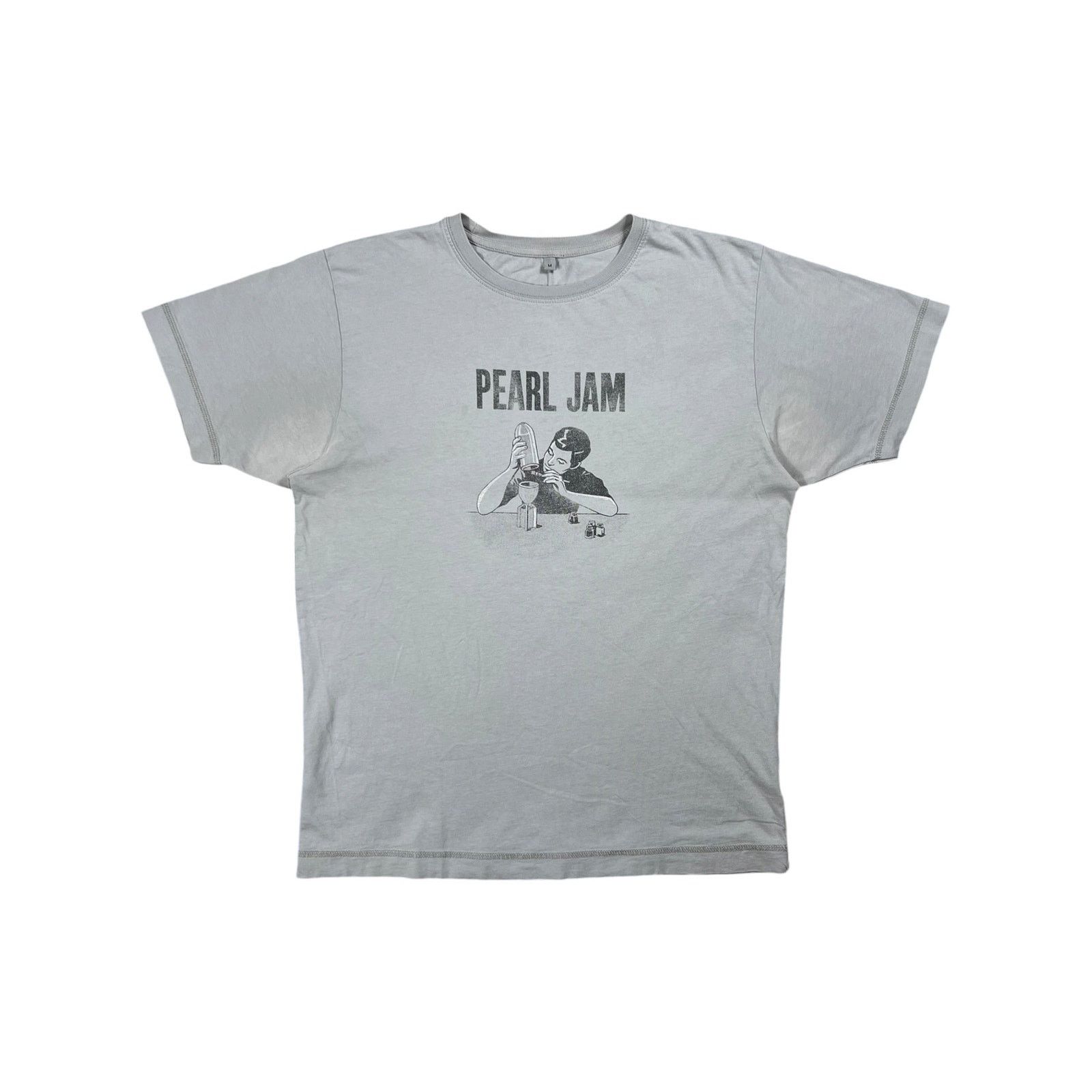 Vintage 2012 Pearl Jam Europe Tour Faded Band Tee (M) in Gray, Men's