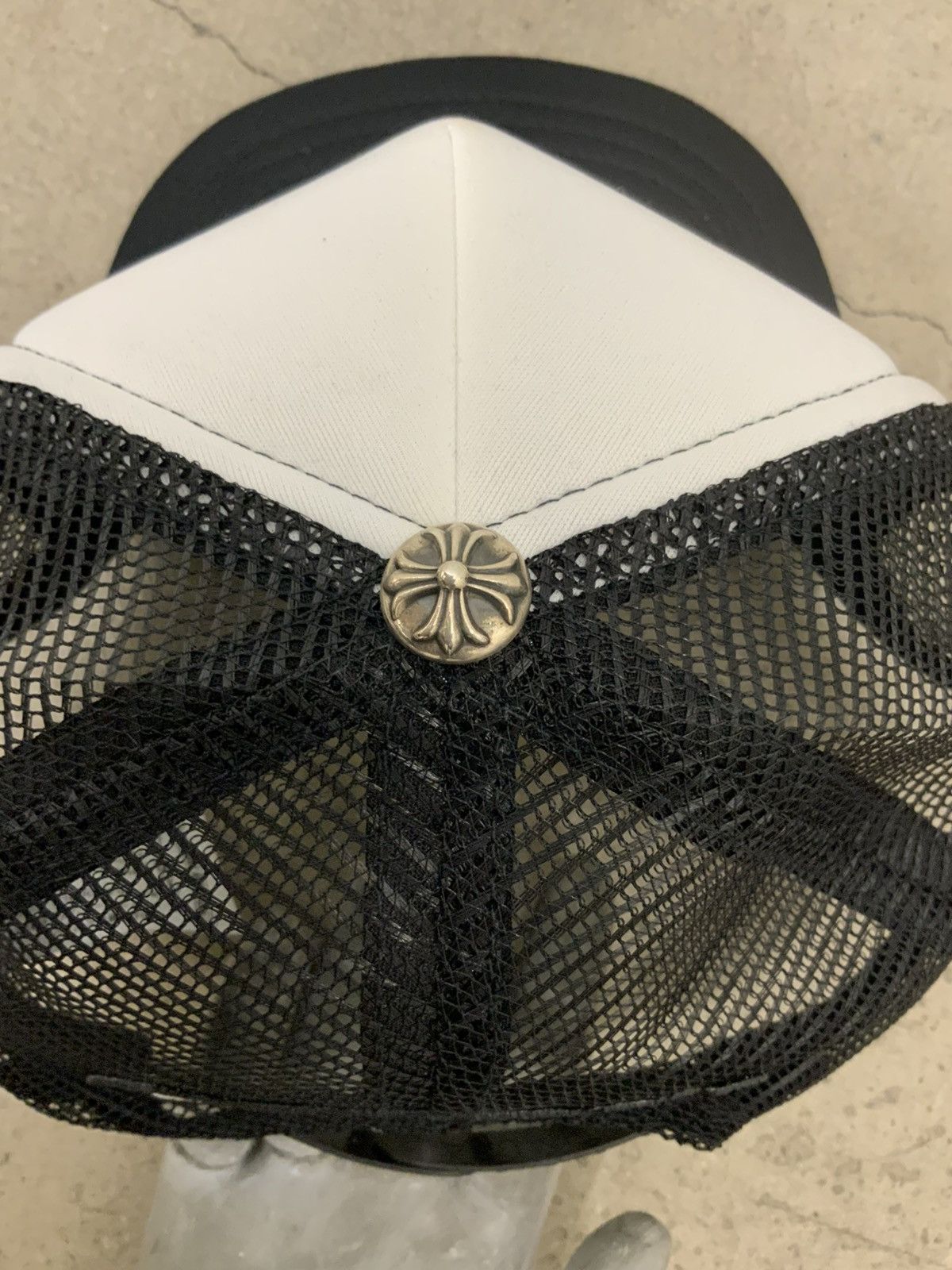 Chrome Hearts CHROME HEARTS MULTI COLOR LEATHER CROSS PATCH TRUCKER HAT Size ONE SIZE - 2 Thumbnail