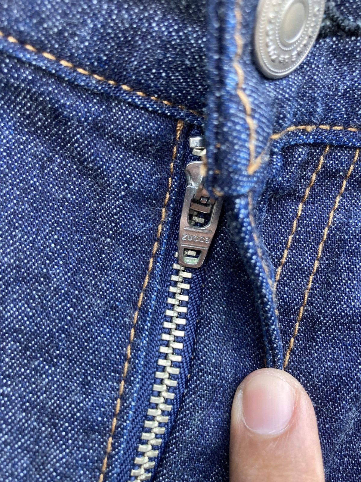 Zucca Archive Zucca Straight Drop Crotch Blue Jeans Size US 29 - 9 Thumbnail