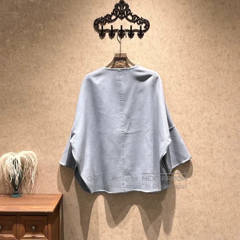 Loro Piana Loro Piana Haze Blue Cashmere Cloak Size S / US 4 / IT 40 - 2 Thumbnail