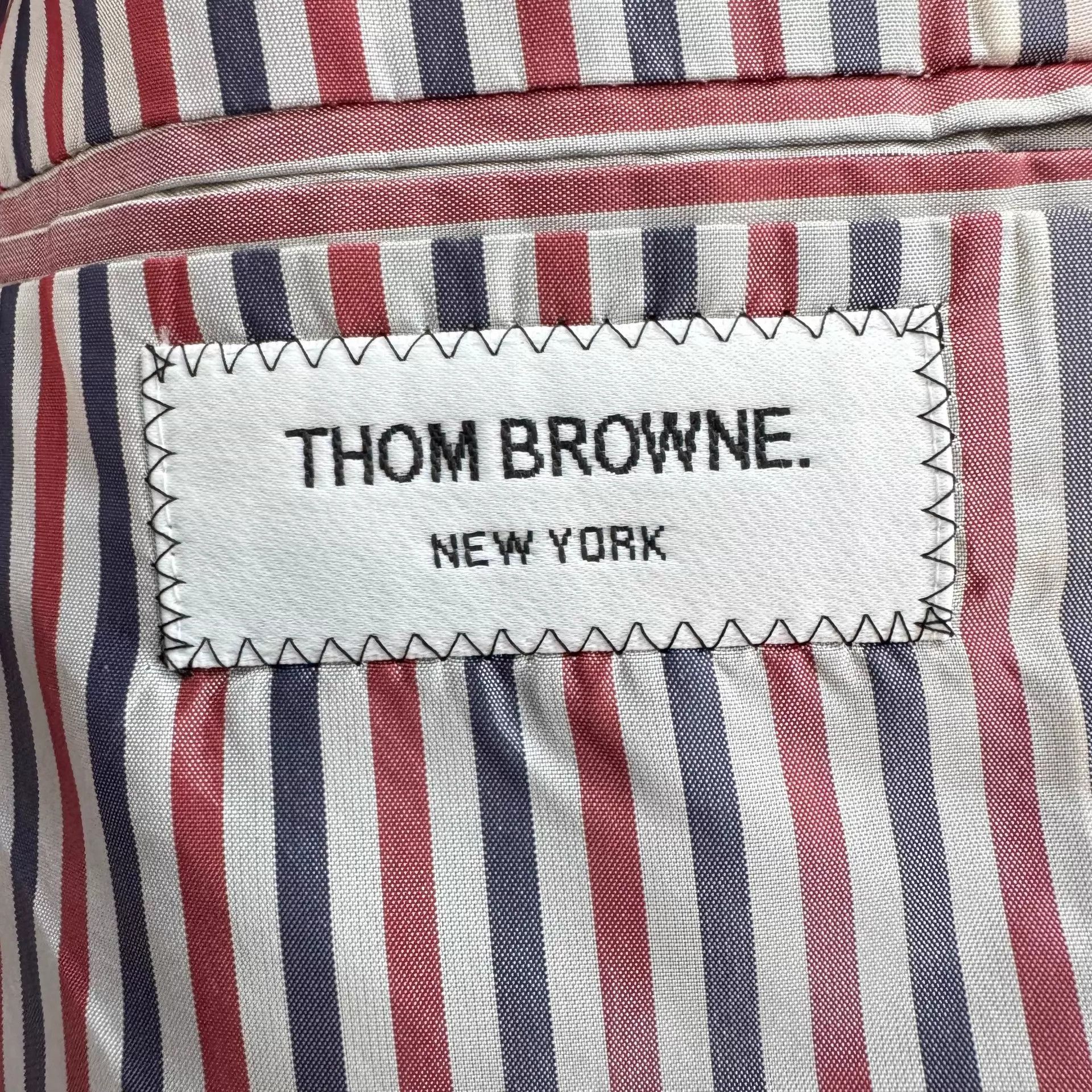 Thom Browne TB Wool Stripe Padded Shoulders Coat Size 2 New KL10816 Size XS / US 0-2 / IT 36-38 - 6 Thumbnail