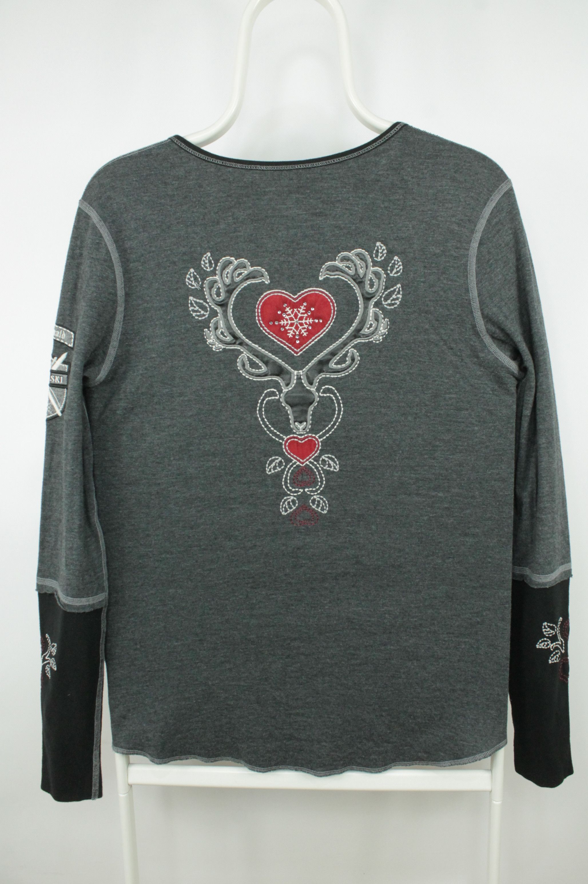 Other Alp-n-Rock Cross Country Henley Shirt Embroidered Hearts Size S / US 4 / IT 40 - 7 Thumbnail