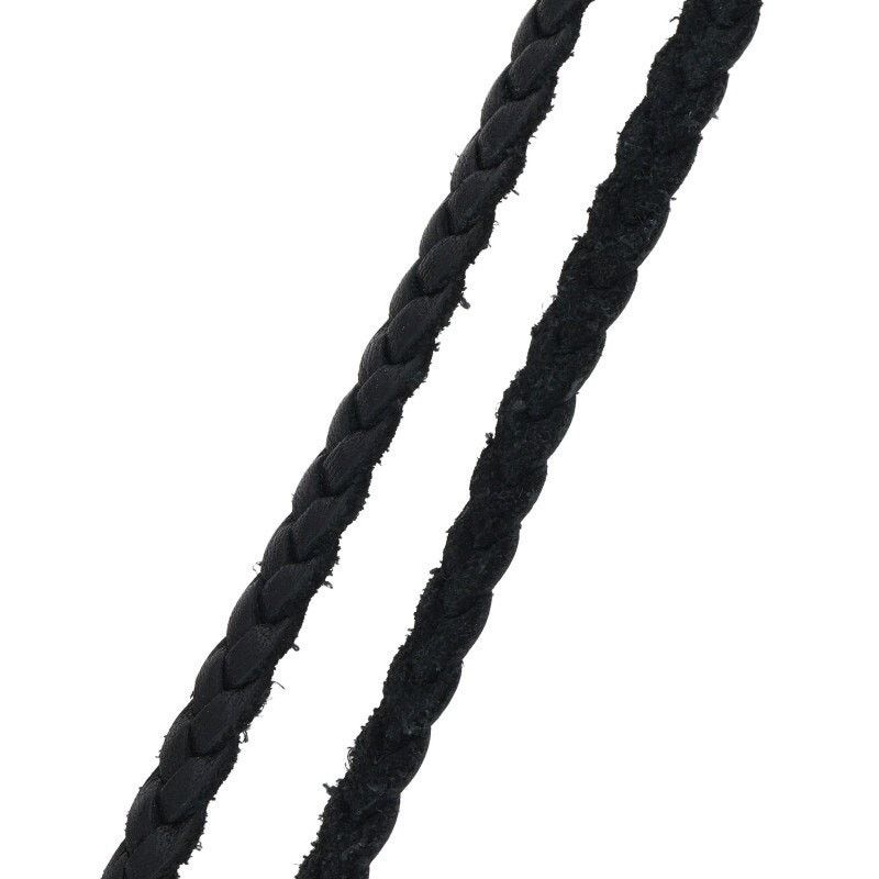 Chrome Hearts Chrome Hearts Leather Braid Silver Necklace Size ONE SIZE - 5 Thumbnail
