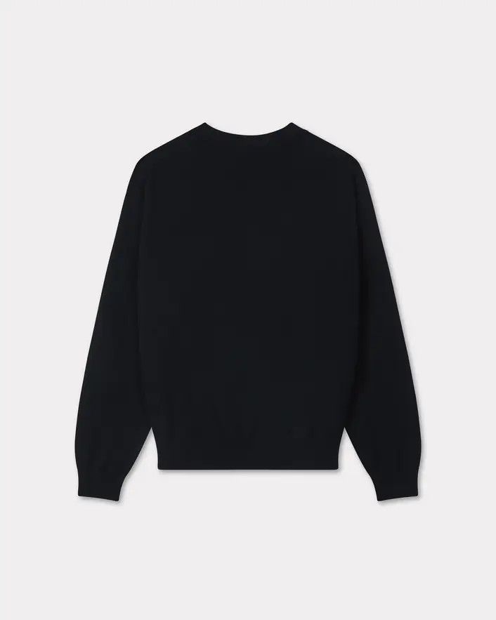 Kenzo o1s22i1n0125 Boke Flower Sweater in Black Size L / US 10 / IT 46 - 2 Thumbnail