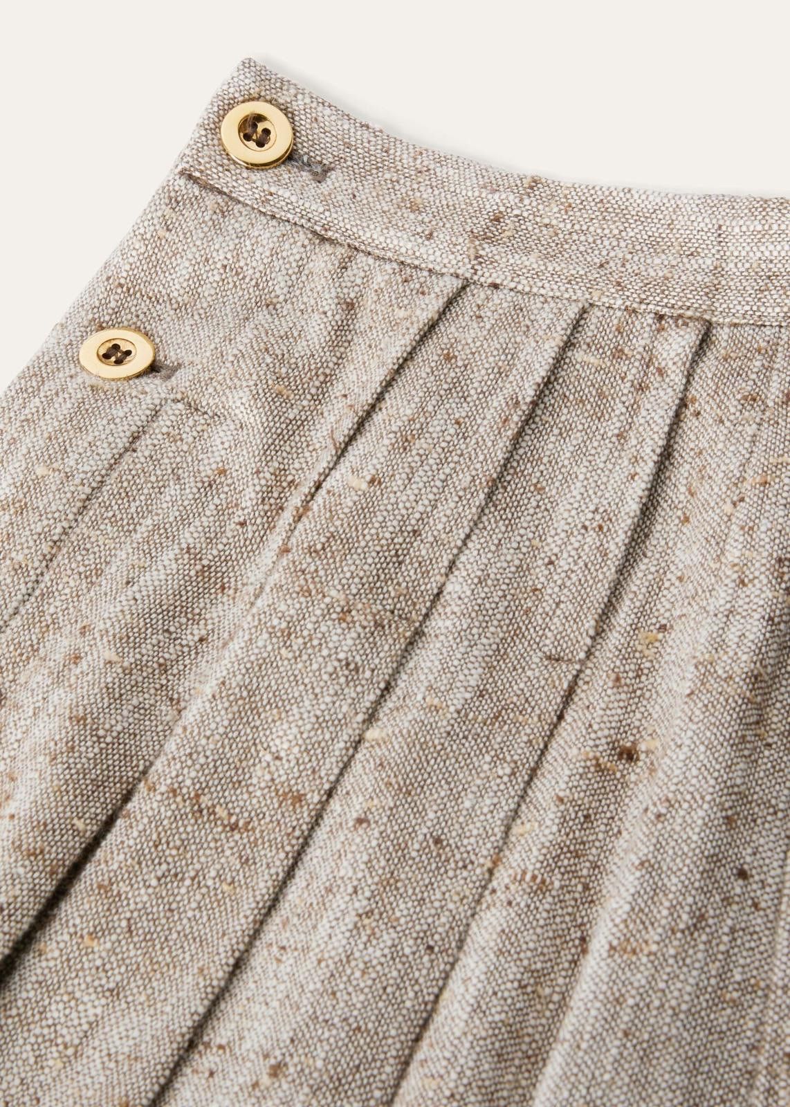 Loro Piana o1srvl11e0125 Cotton Silk Knubby Trouser in Light Grey Size 30" / US 8 / IT 44 - 3 Thumbnail