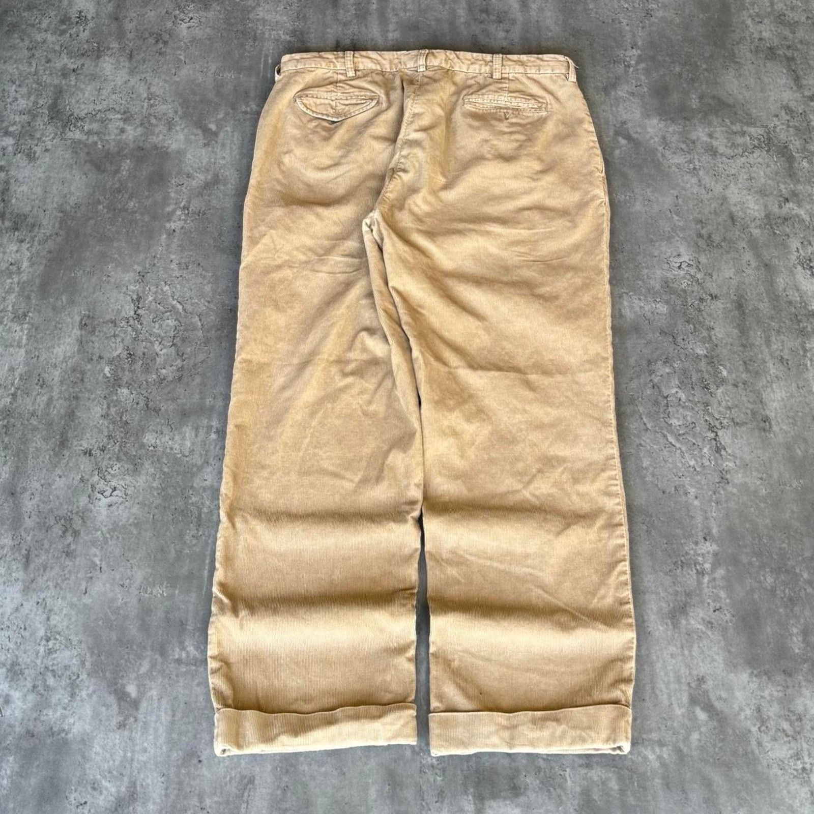 Polo Ralph Lauren × Vintage Vintage Polo Ralph Lauren Baggy Corduroy Dress Pants Size US 38 / EU 54 - 2 Thumbnail