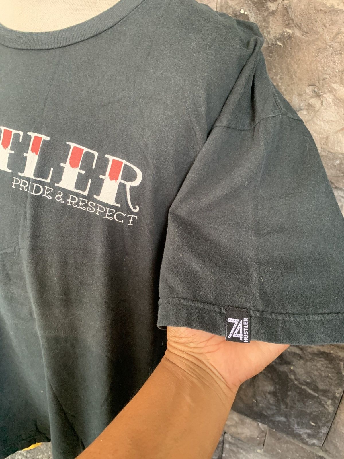 Vintage Vintage Hustler Hardcore Since 74 T shirt Size US XL / EU 56 / 4 - 3 Thumbnail