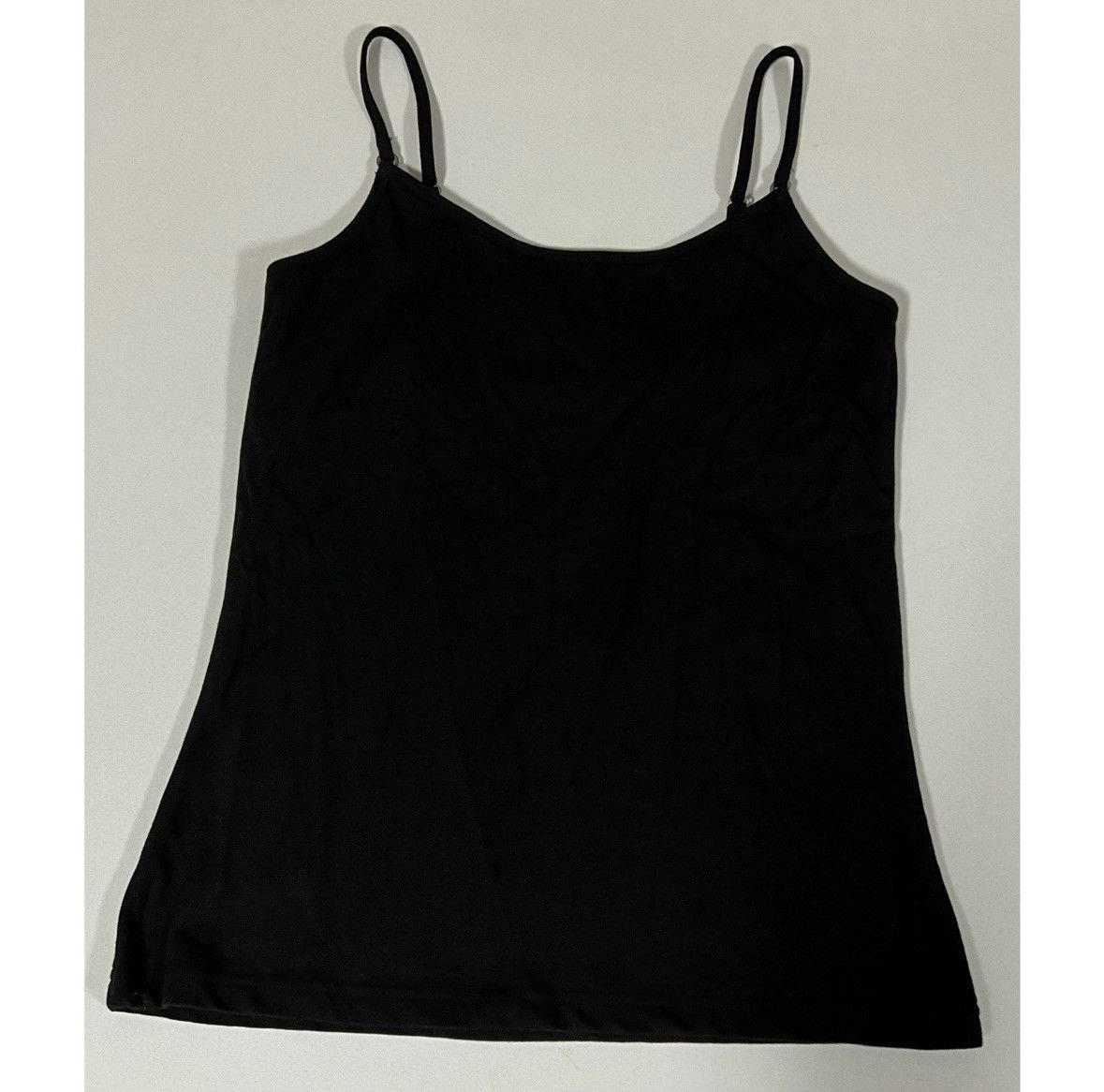 Faded Glory Faded Glory Black Shelf-Bra Cami Camisole Top Shirt Size S 🖤 Size S / US 4 / IT 40 - 2 Thumbnail