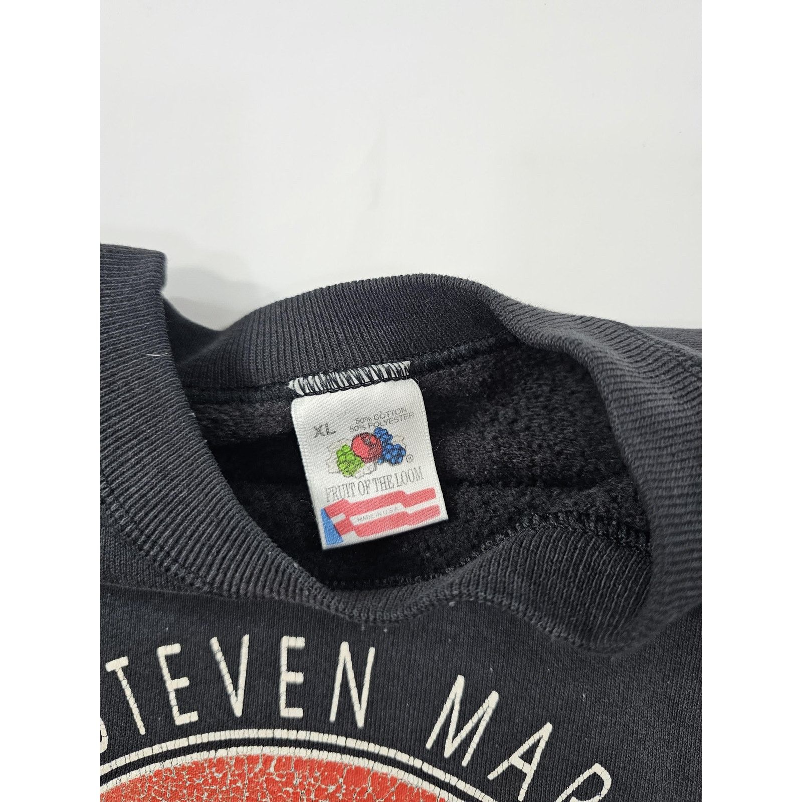 Fruit Of The Loom 90s Hard Ride Harley Davidson Black Sweatshirt USA Made XL Size US XL / EU 56 / 4 - 3 Thumbnail