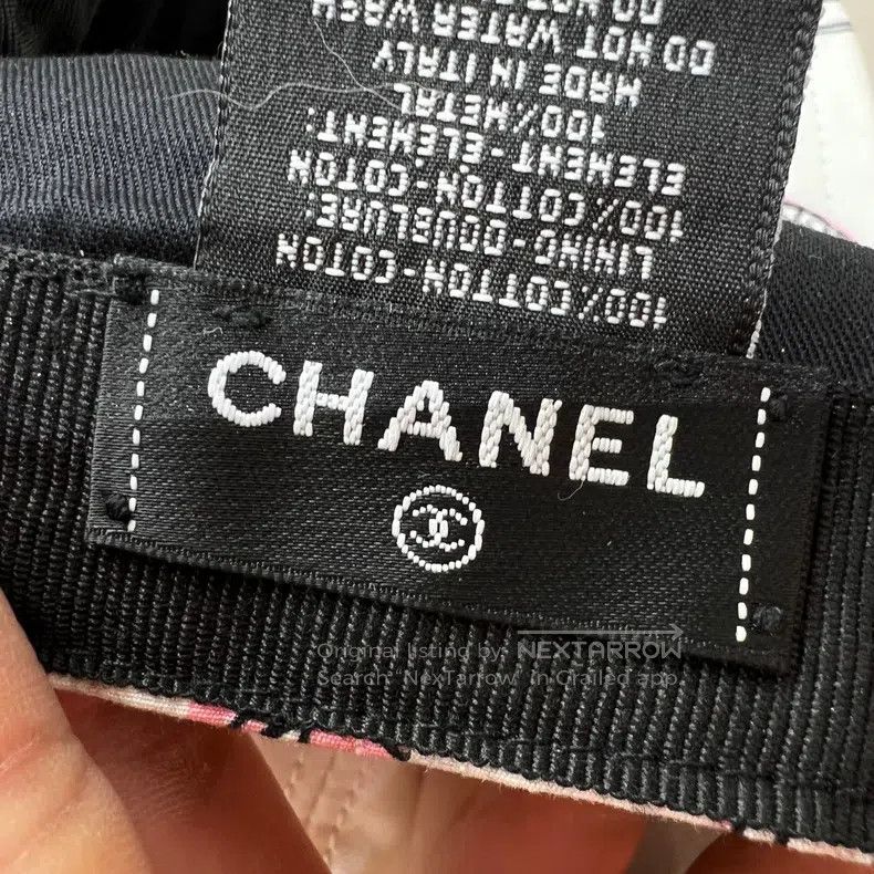 Chanel Chanel Pink and white Logo puppy baseball cap Size ONE SIZE - 4 Thumbnail