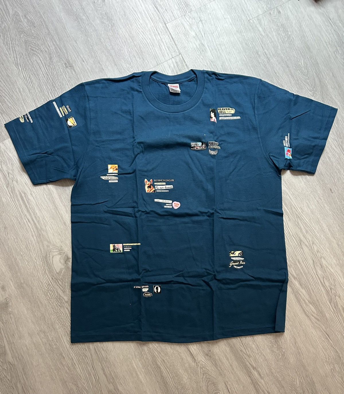 Supreme Supreme Upset Tee Indigo Size US XL / EU 56 / 4 - 1 Thumbnail