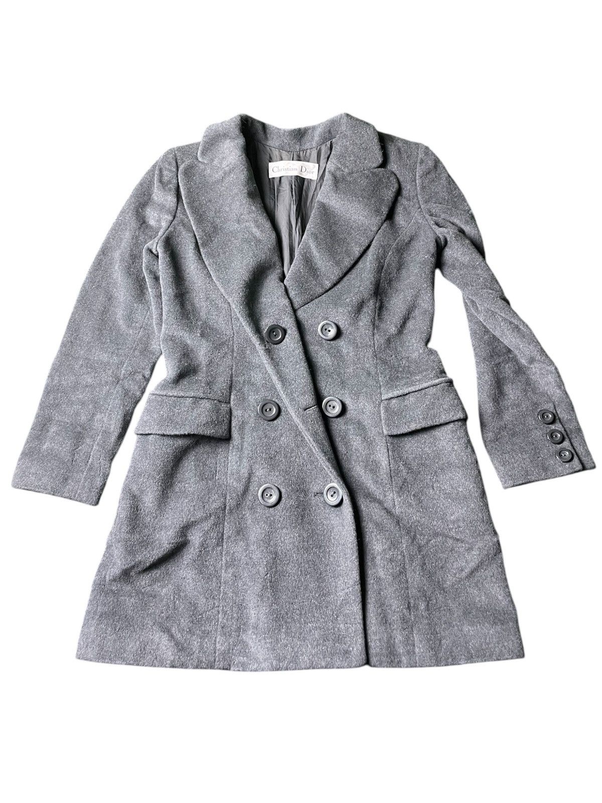 Christian Dior Monsieur × Dior × Hedi Slimane Christian Dior "KBT7A4000" Angora Wool Double Coat Size US M / EU 48-50 / 2 - 4 Thumbnail