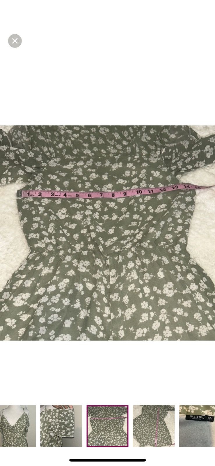 Nasty Gal Nasty gal floral draped romper size 6 Size 28" / US 6 / IT 42 - 4 Thumbnail