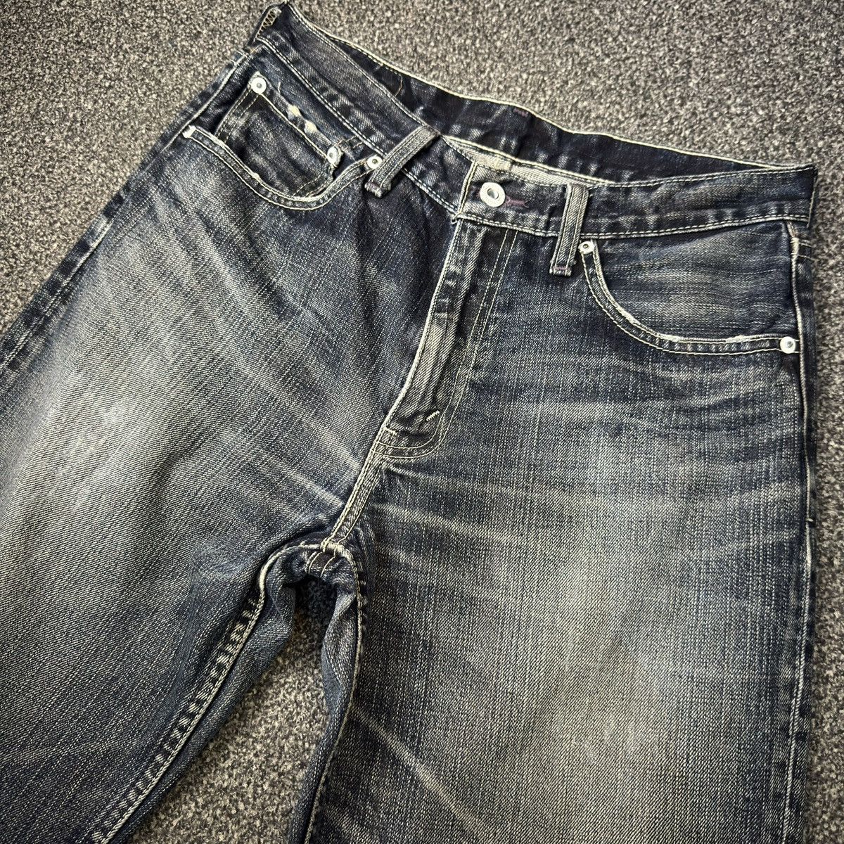 If Six Was Nine 🔥🇯🇵 Vintage 2006 Levis 502 Distressed Faded Denim W32 Size US 32 / EU 48 - 3 Thumbnail