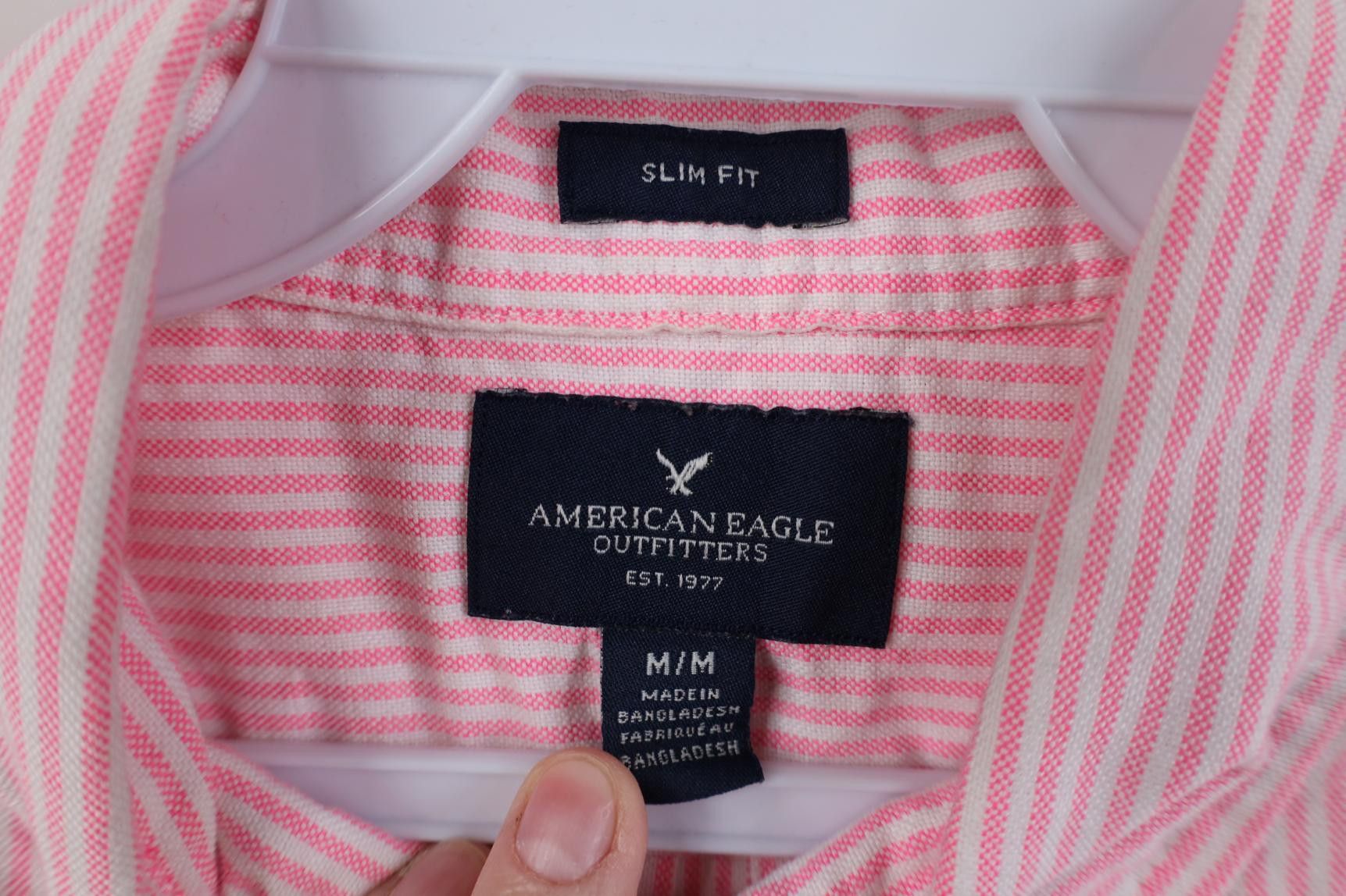 American Eagle Outfitters American Eagle Outfitters Striped Collared Button Down Shirt Size US M / EU 48-50 / 2 - 7 Thumbnail