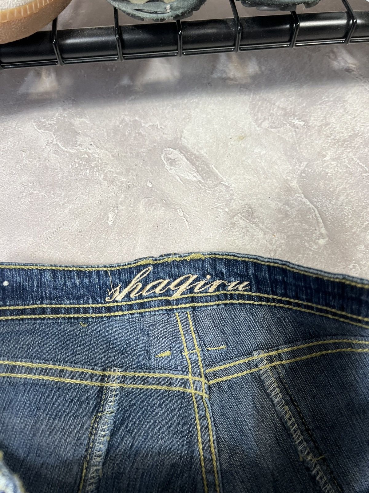 Japanese Brand Rheistones Flared IfSixWasNine Style Fade Distressed Pants Size 36" / US 14 / IT 50 - 8 Thumbnail
