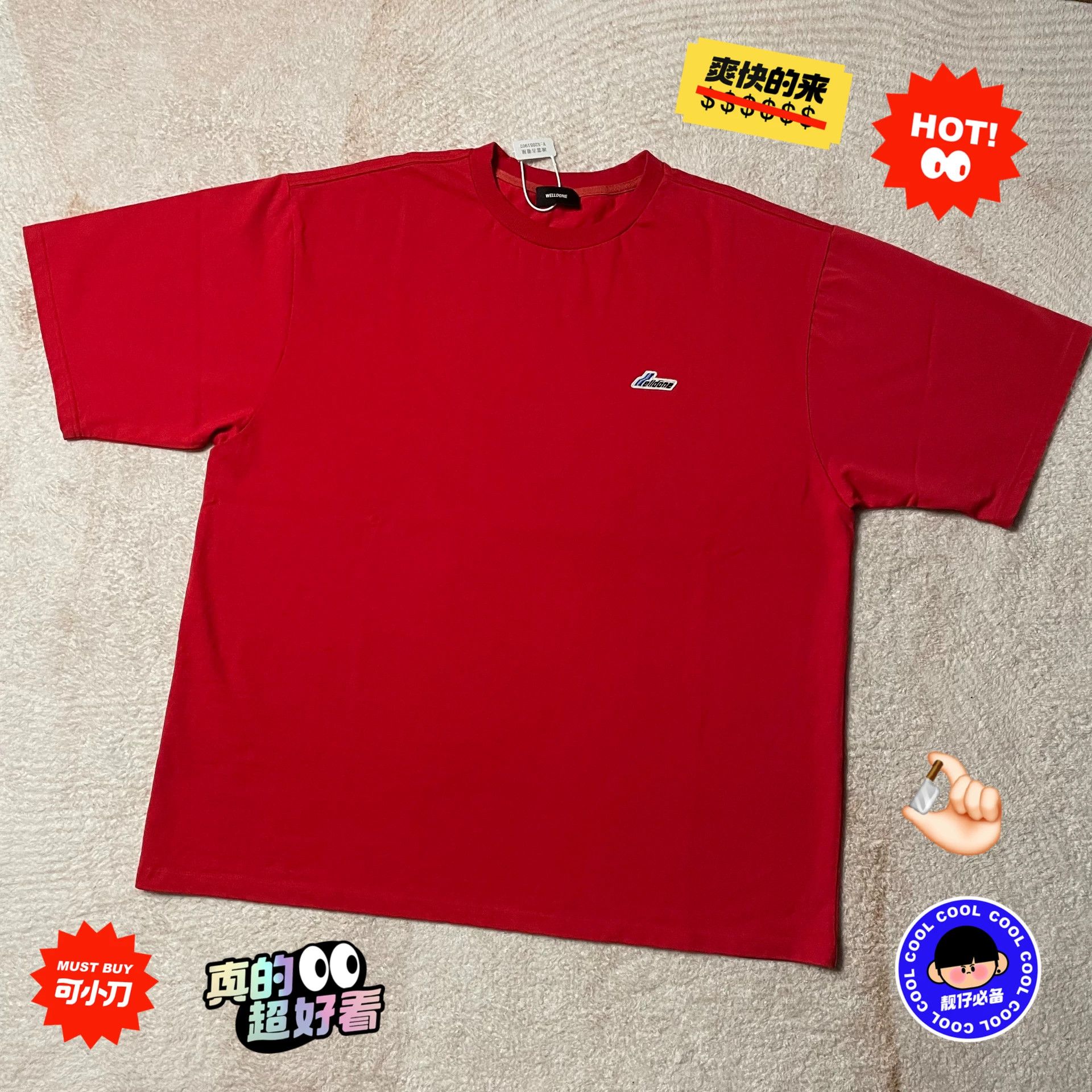 WE11DONE Retro Embroidered Multi T-Shirt XL Men Size US XL / EU 56 / 4 - 1 Thumbnail