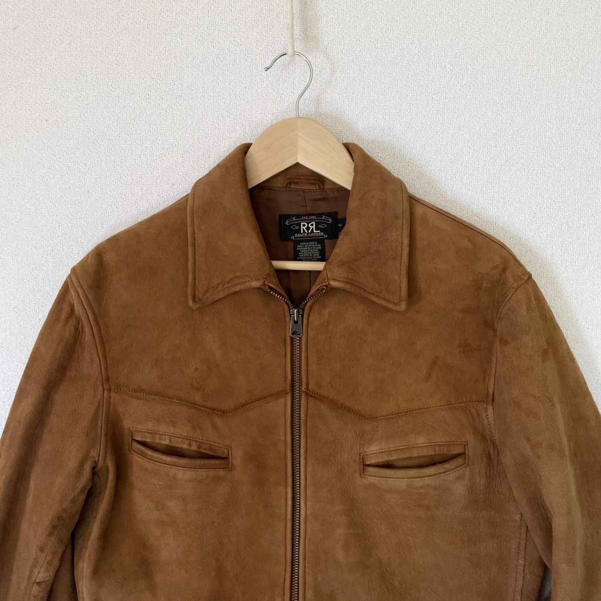 Ralph Lauren RRL Double RL Soft Lamb Suede Leather Jacket Western Safari Size US M / EU 48-50 / 2 - 5 Thumbnail