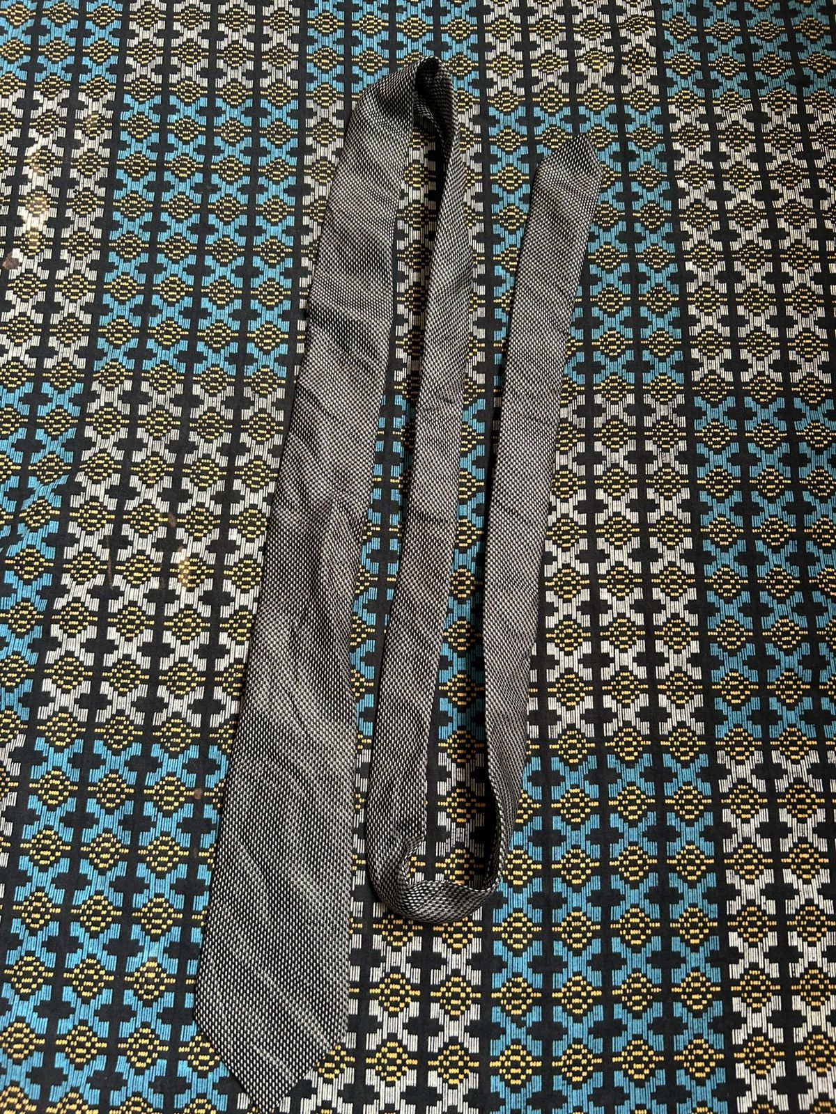 Prada Black Prada Tie Size ONE SIZE - 1 Thumbnail