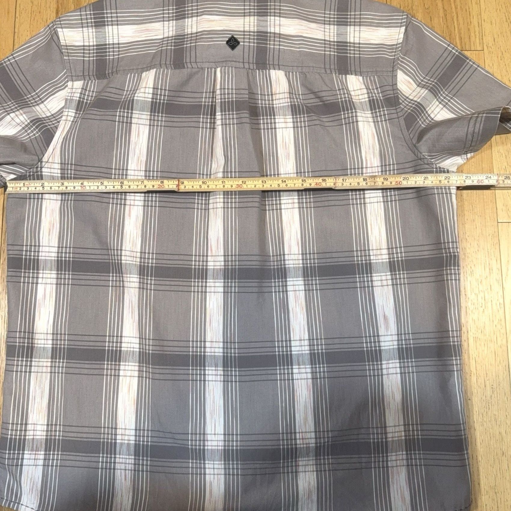 Prana Prana Shirt Mens M Short Sleeve Button Gray Plaid Outdoors Lightweight Shirt Size US M / EU 48-50 / 2 - 5 Thumbnail