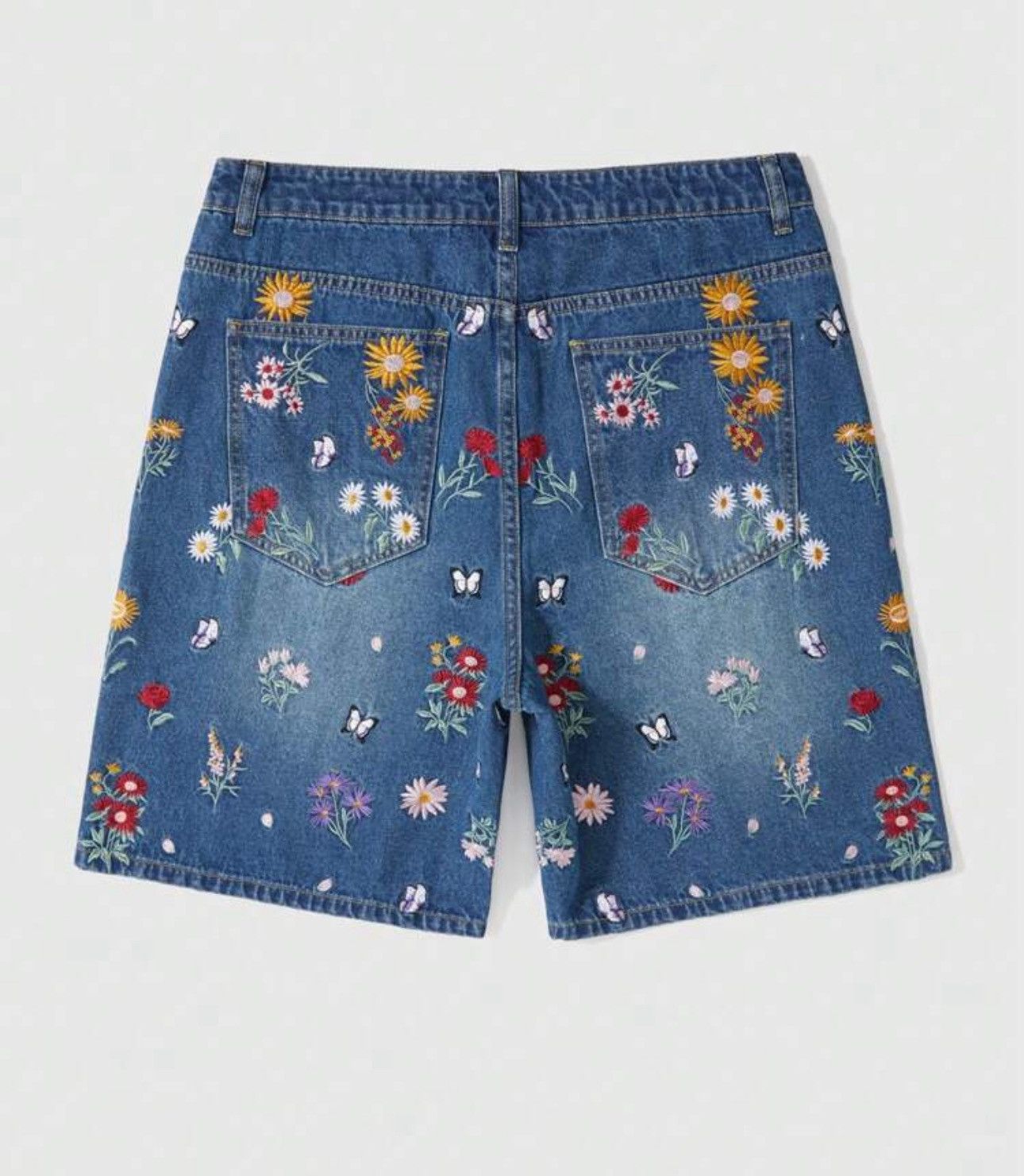 Jean Minami x Nami Vintage Retro 90s Floral jorts shorts Size US 31 - 2 Thumbnail