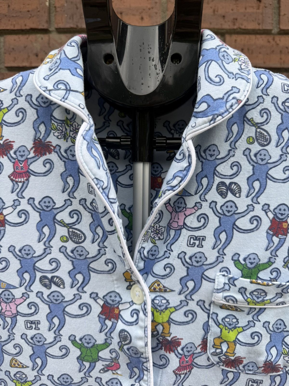 Other Roller Rabbit CT Greenwich Monkey Polo Pajama Top Limited Size S / US 4 / IT 40 - 5 Thumbnail