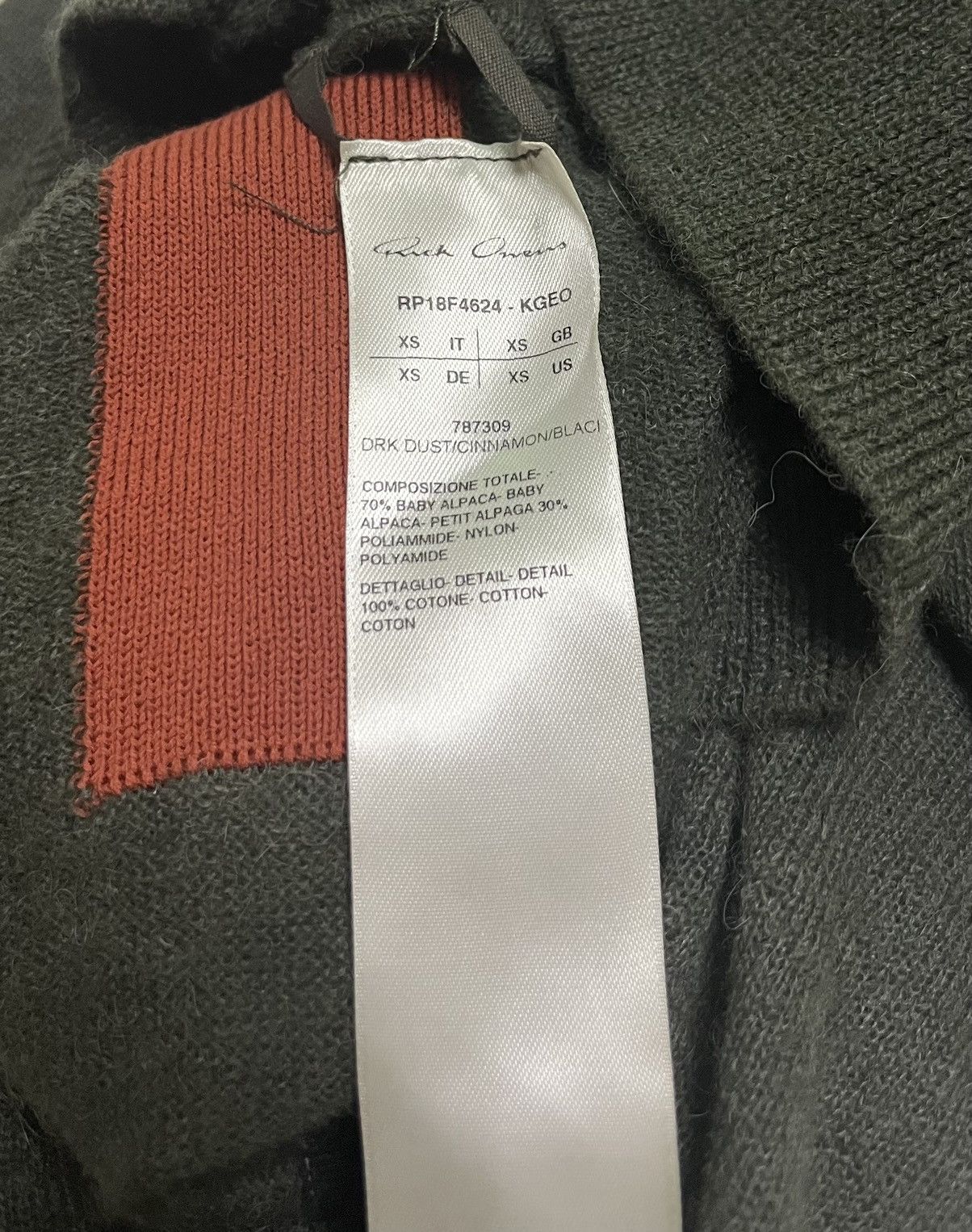 Rick Owens rick owens 18fw orange stripe sweater Size US XS / EU 42 / 0 - 5 Thumbnail