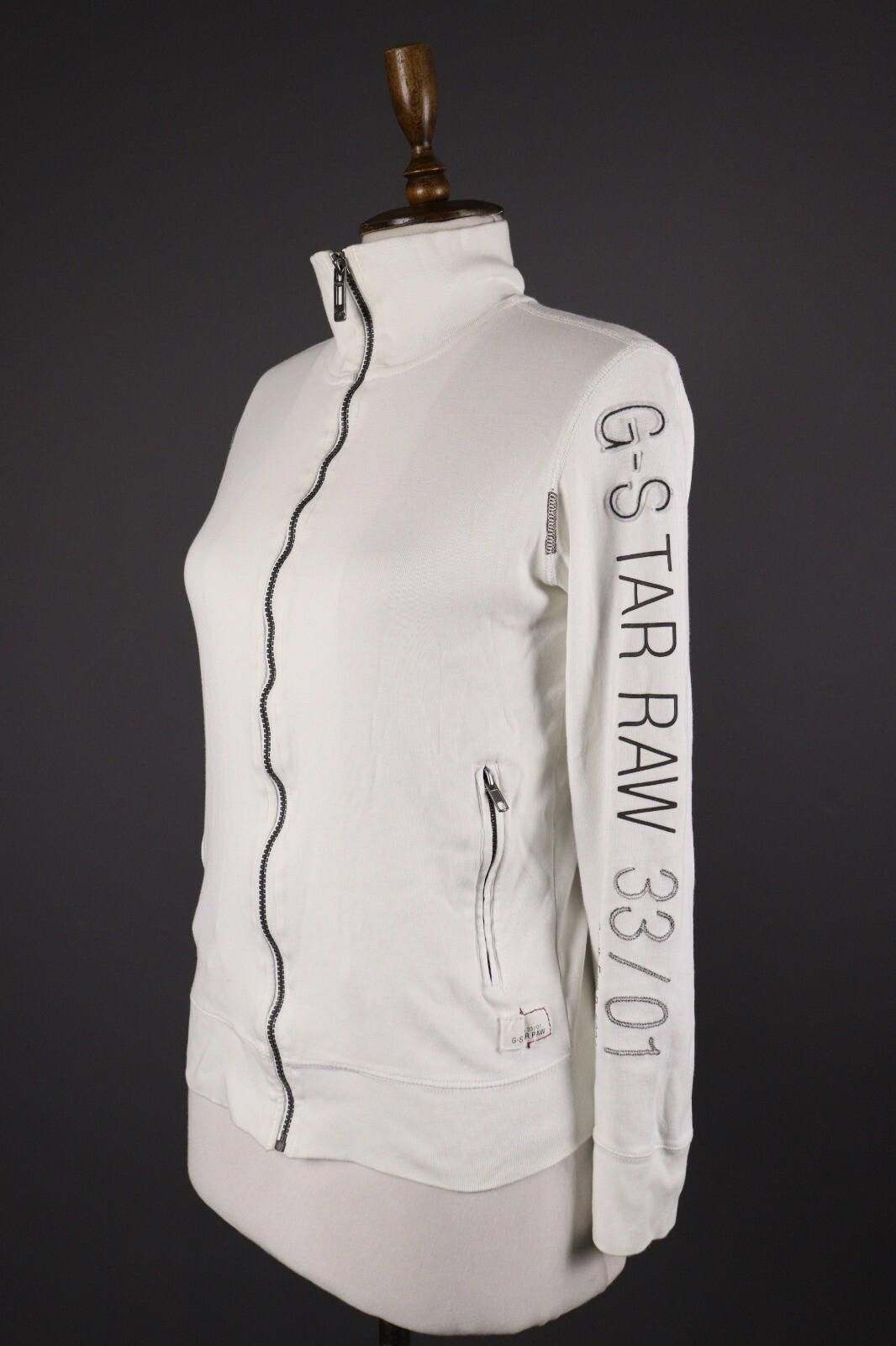 G-Star G-Star 3301 White Big Logo Full Zip Sweater Size M Size M / US 6-8 / IT 42-44 - 6 Thumbnail