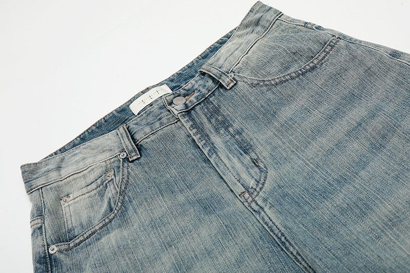 Vintage American retro washed cleanfit curved jeans Size US 34 / EU 50 - 3 Thumbnail