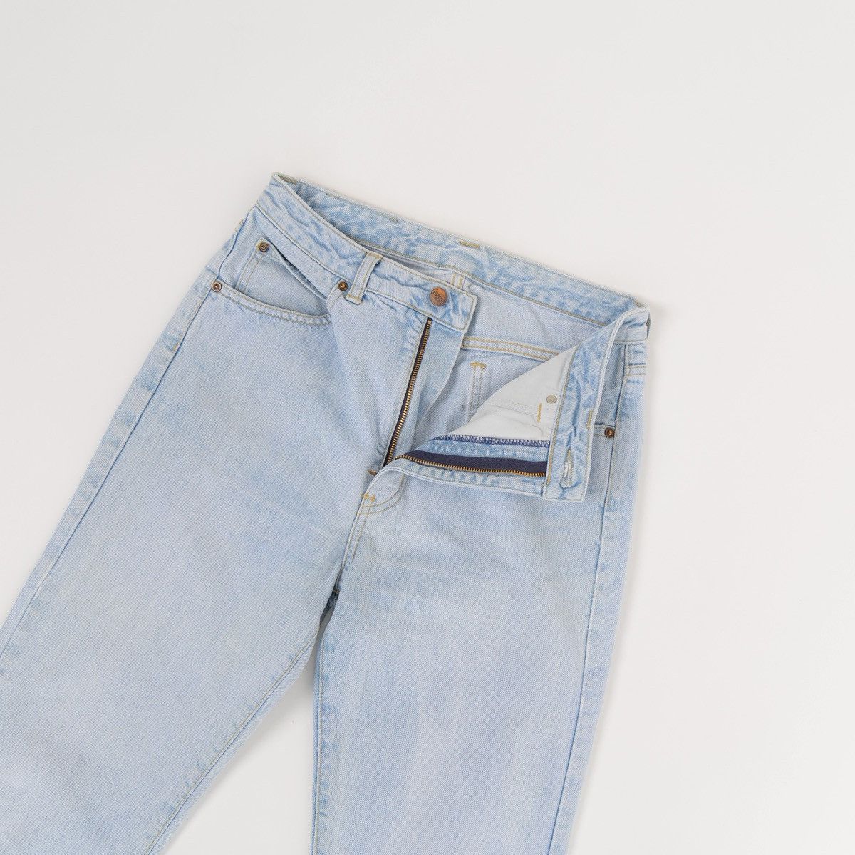 Edwin Edwin Womens London Slim Jeans Light Wash Denim Vintage Size 28" / US 6 / IT 42 - 3 Thumbnail