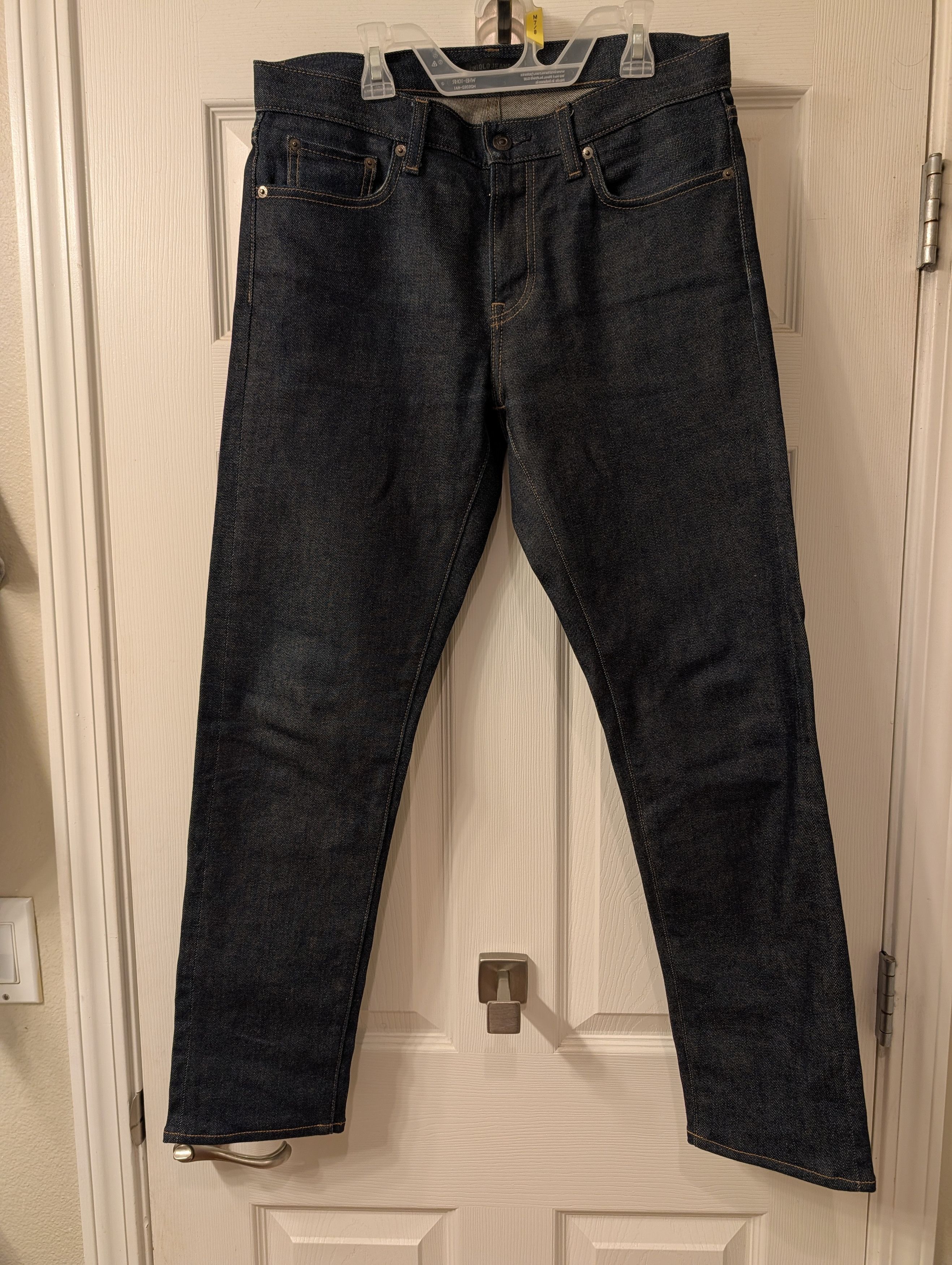 Uniqlo Stretch Selvedge Slim Denim Jeans Size US 30 / EU 46 - 2 Thumbnail