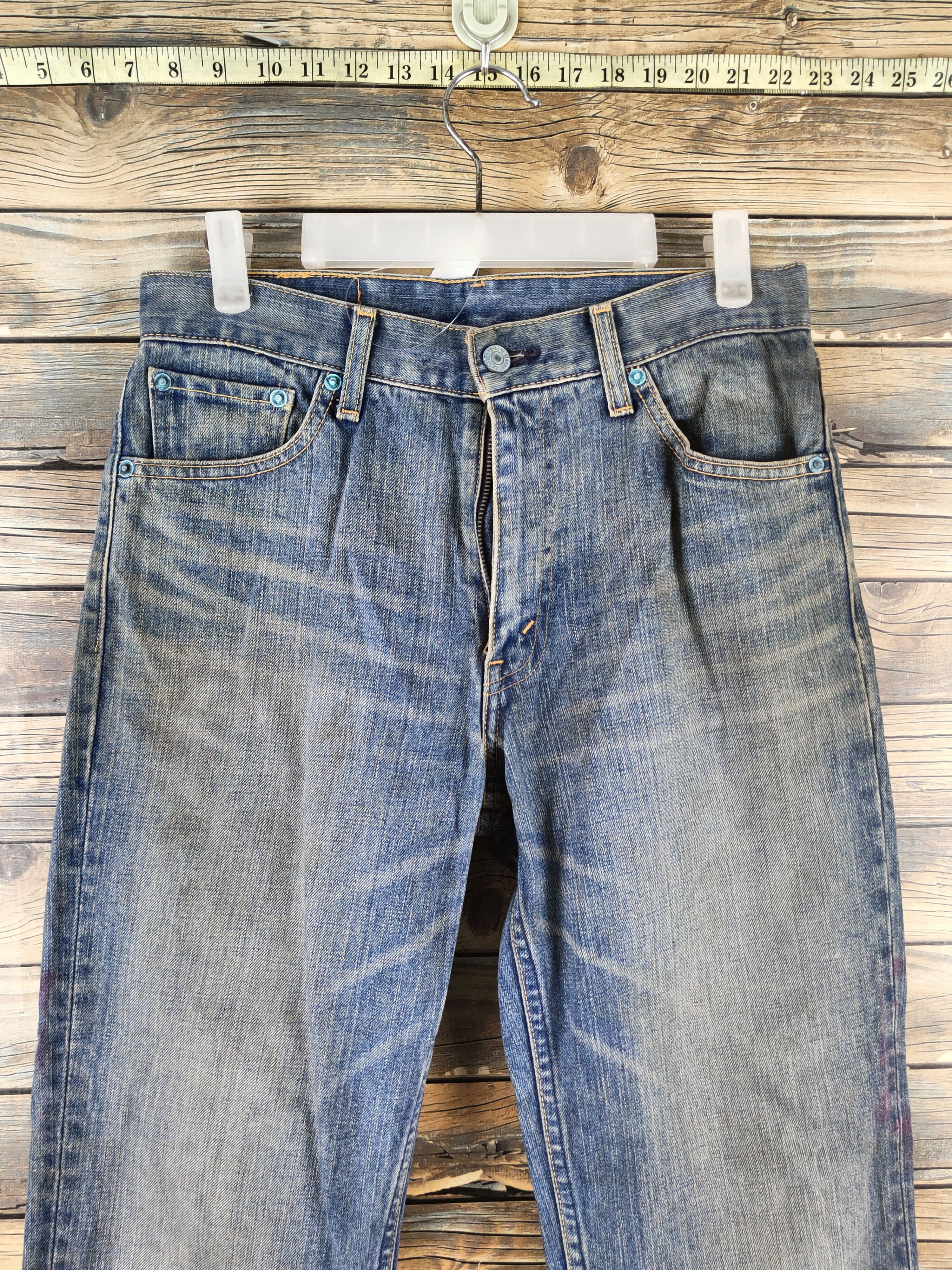 Levi's Levi's Blue Distressed Ripped Jeans #S2817 Size US 30 / EU 46 - 2 Thumbnail