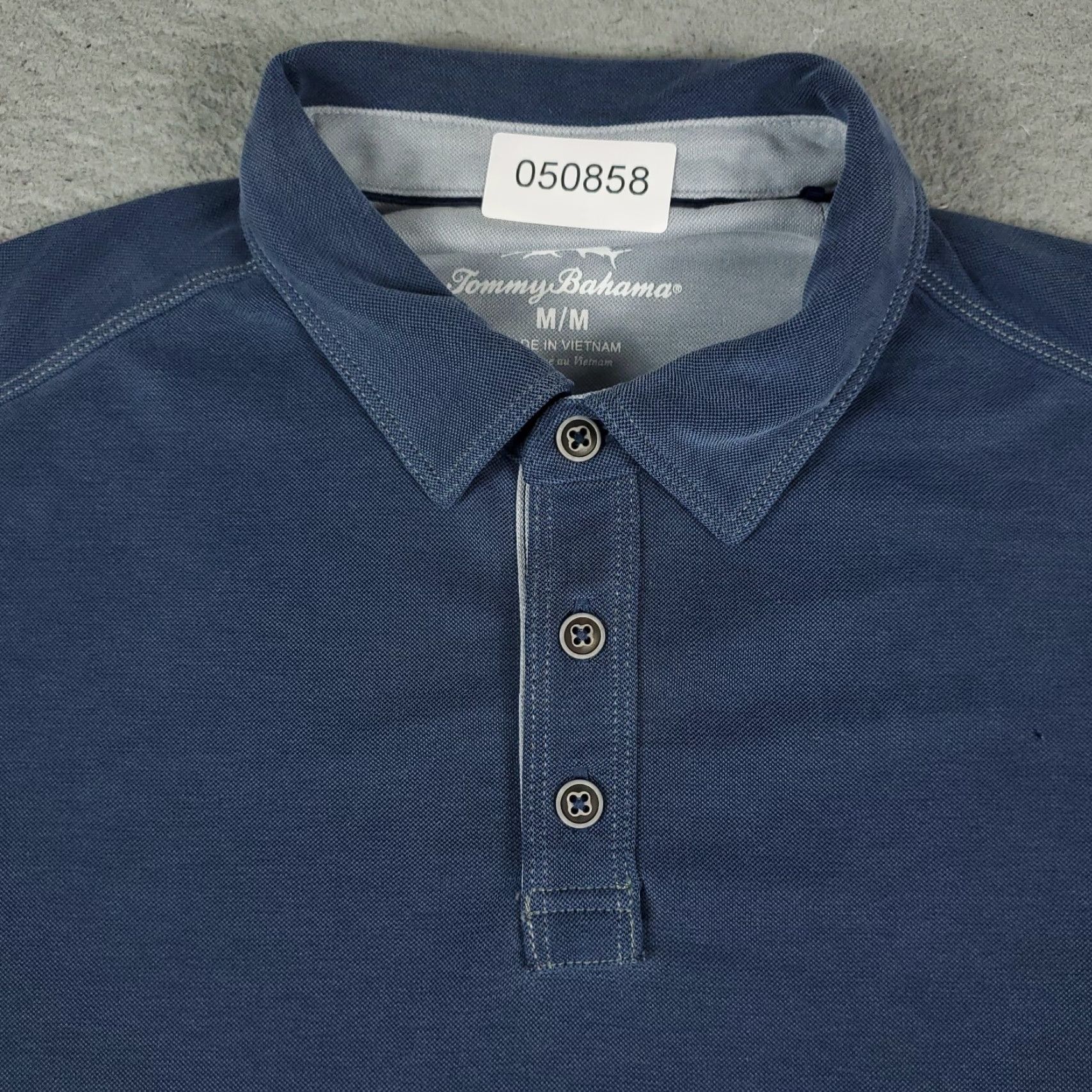 Tommy Bahama Tommy Bahama Polo Shirt Mens Medium Blue Short Sleeve Casual Activewear Size US M / EU 48-50 / 2 - 2 Thumbnail