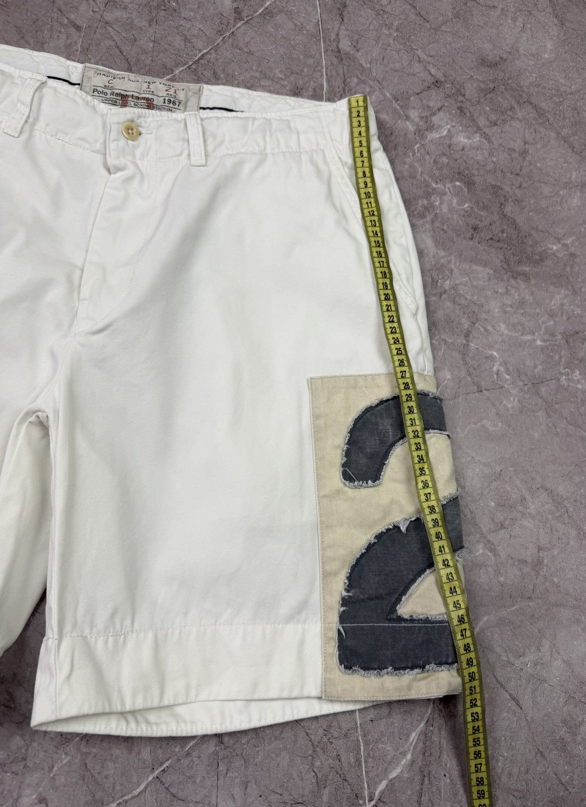 Polo Ralph Lauren VTG Style Polo Ralph Lauren Boxing Club Shorts White Size US 34 / EU 50 - 24 Thumbnail