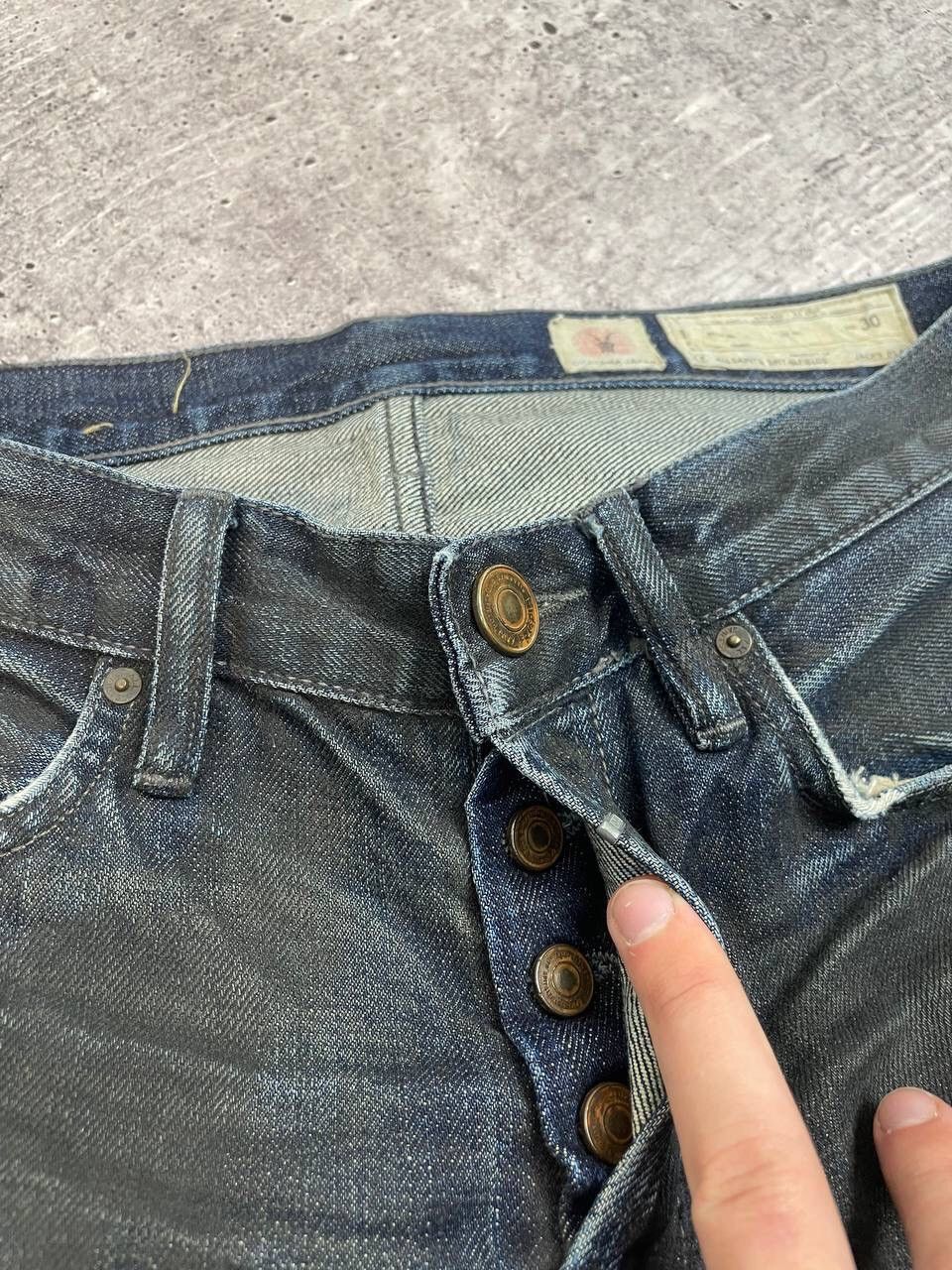 Allsaints Vintage Allsaints Japan Denim Selvage Jeans Painted Y2K Size US 30 / EU 46 - 10 Thumbnail