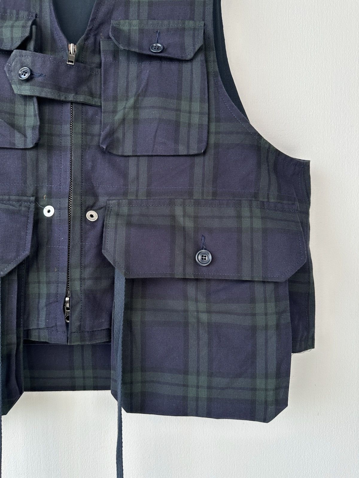 Engineered Garments ENGINEERED GARMENTS x ASPESI A.Blue Blackwatch Game Vest USA Size US M / EU 48-50 / 2 - 9 Thumbnail