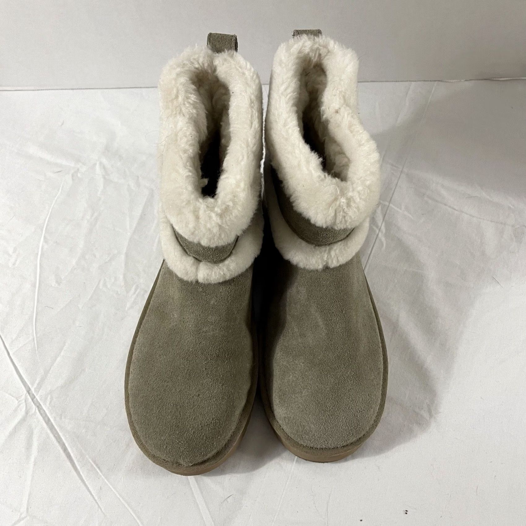 Ugg Koolaburra By Ugg Women's BARLEE Mini Boots Dune Gray 1133079 Mini Bootie Winter 7 US Womens Gray 38 EU XS-regular (adult) - 1133079-210 Size US 5 / IT 35 - 3 Thumbnail