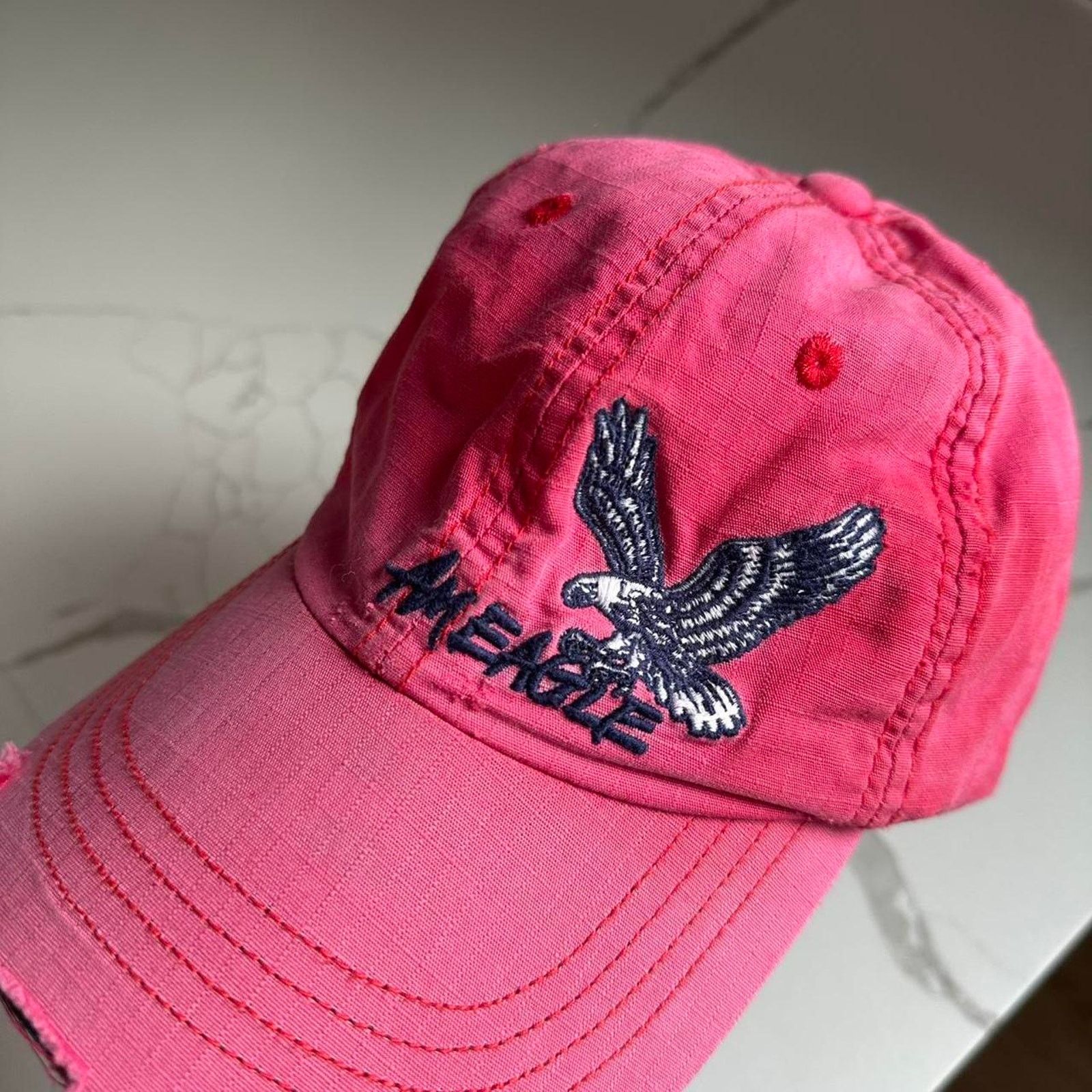 American Eagle Outfitters × Vintage Vintage 00s American Eagle Sporty Varsity Baseball Hat Cap Size ONE SIZE - 3 Thumbnail