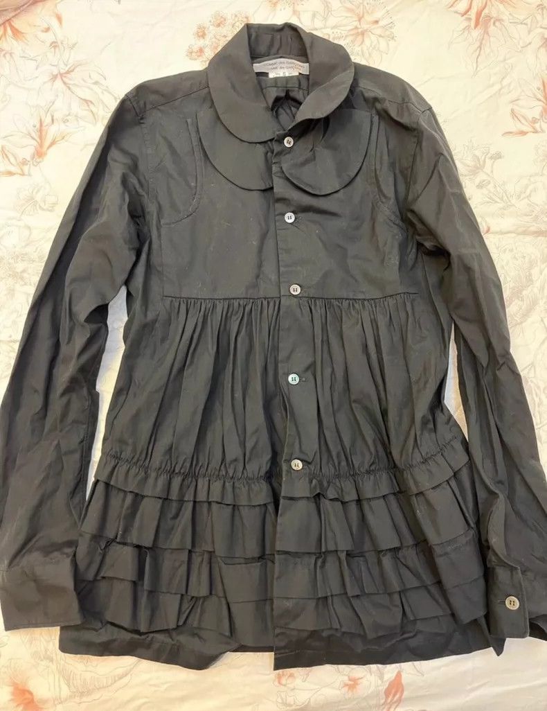 Comme des Garcons Comme Des Garcons Pleated hem shirt Size S / US 4 / IT 40 - 1 Thumbnail